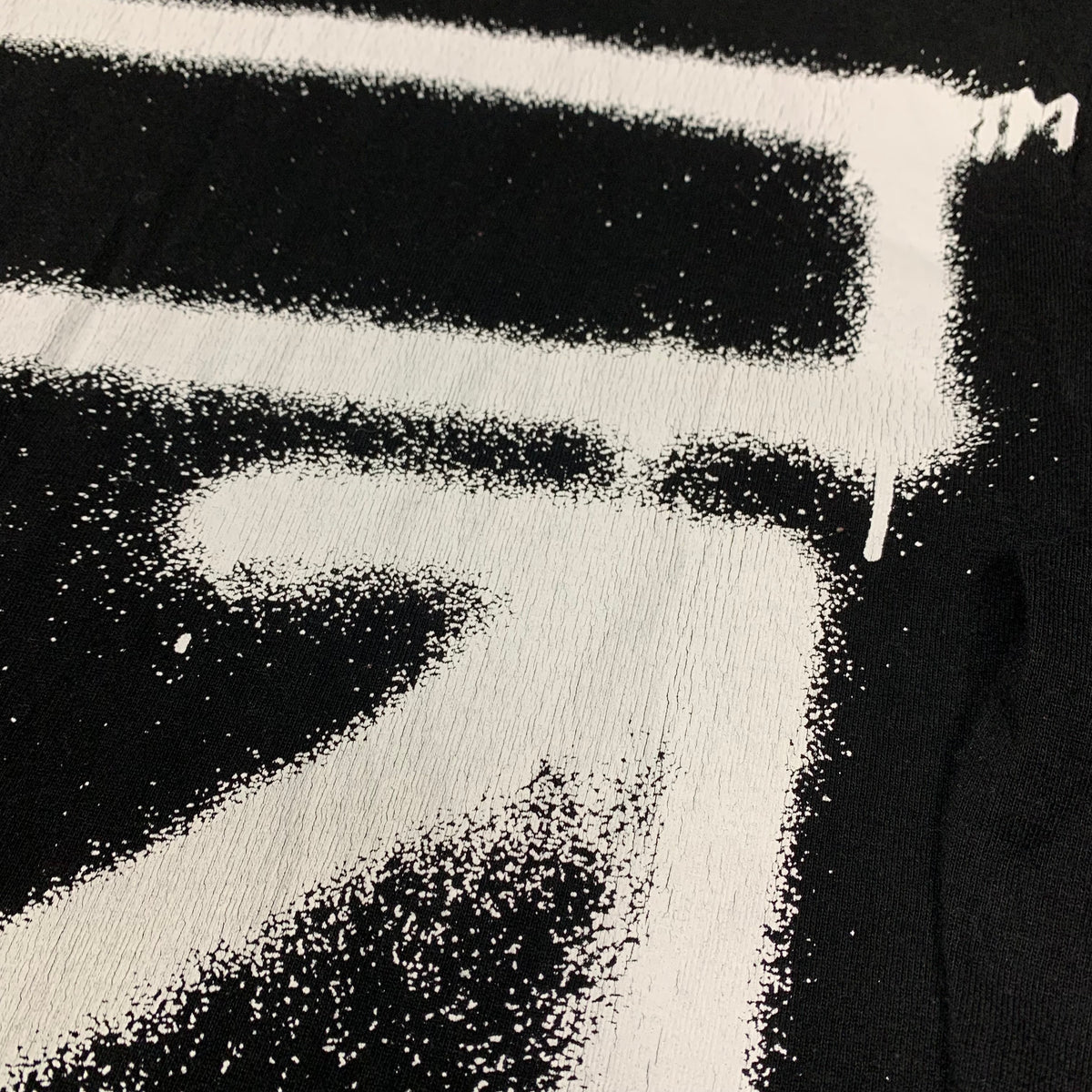 Off White Small Tee Graffiti Arrows Black Long Sleeve T-Shirt Virgil Abloh