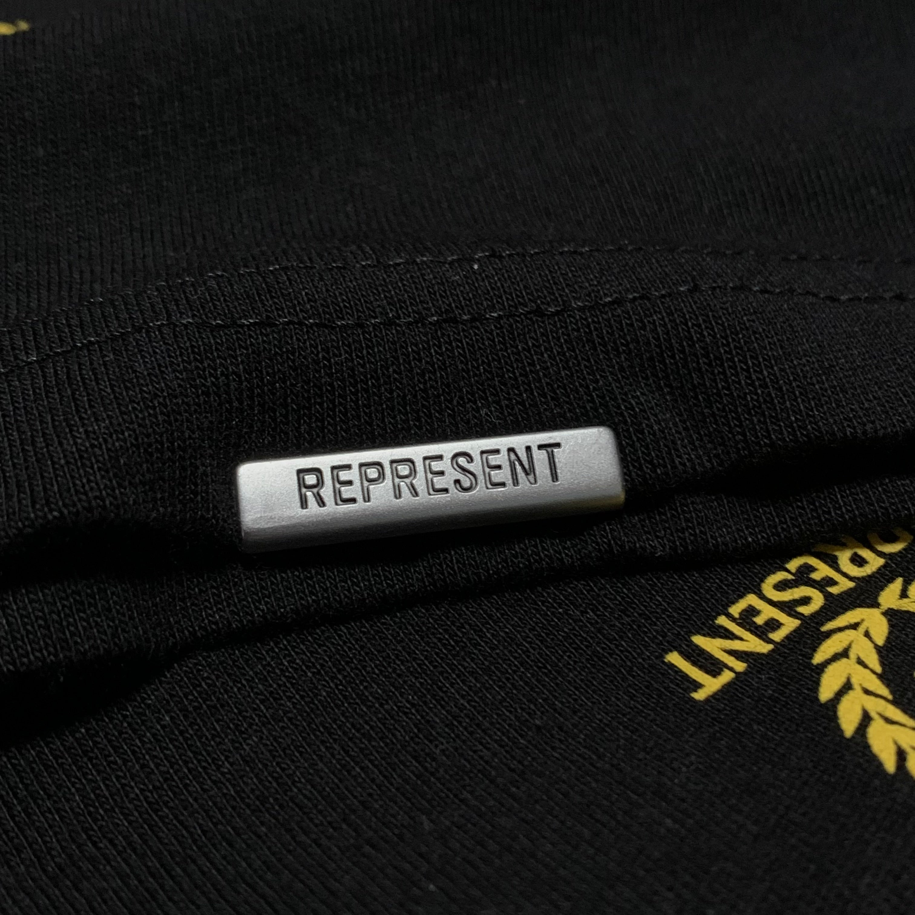 Represent XS Manchester Exclusive Jet Black Long Sleeve Tee Top