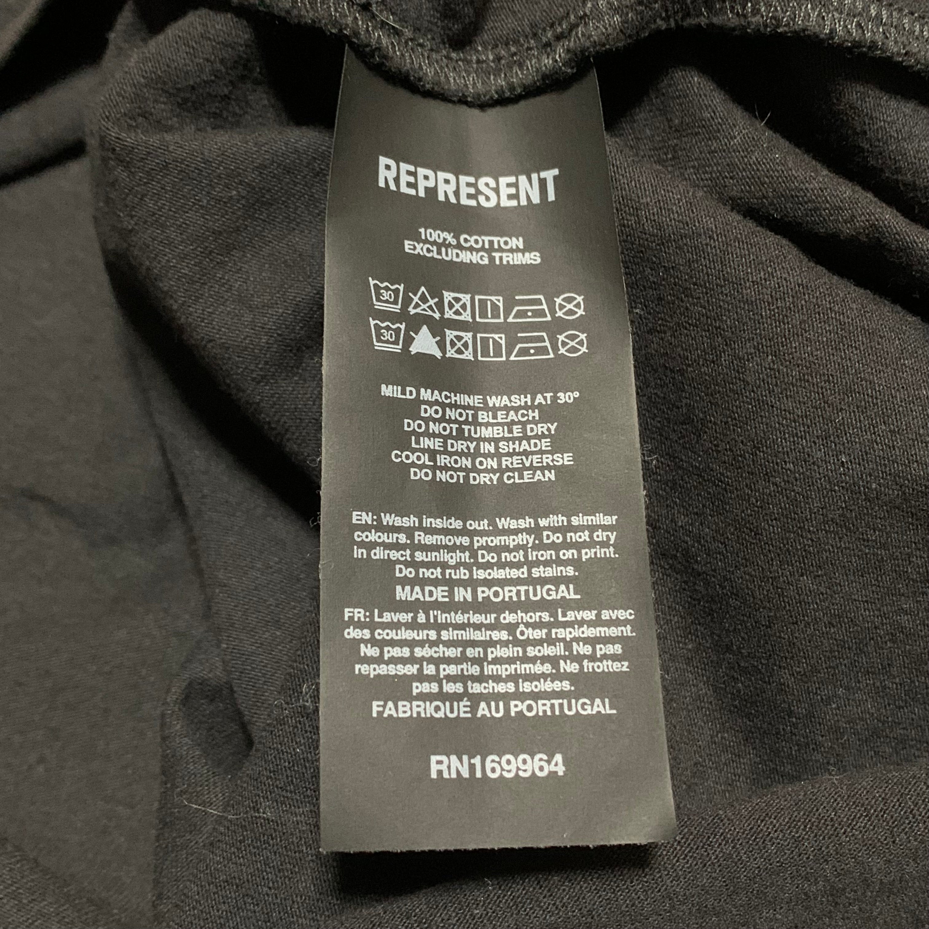 Represent XL Team 247 On The Shoulders Off Black Tee