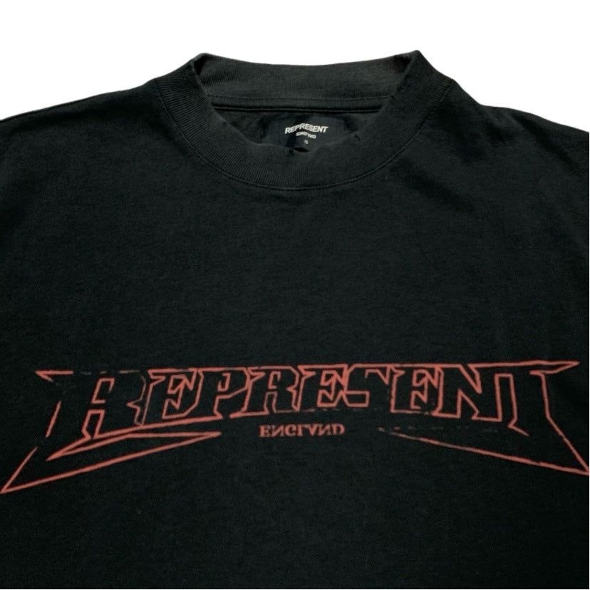 Represent XS England Graphic Vintage Black Tee