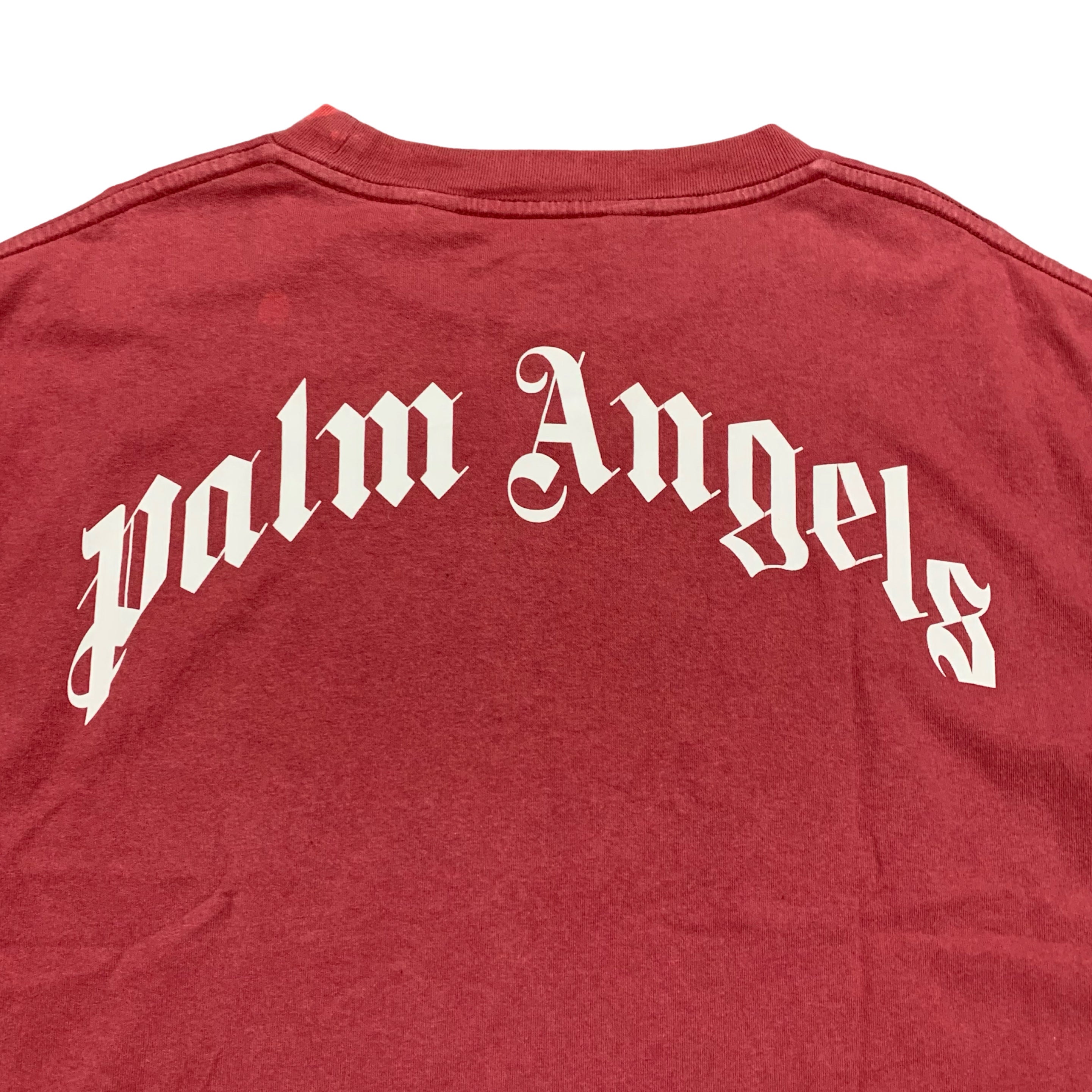 Palm Angels Large Kill The Bear Coral Pink Tee