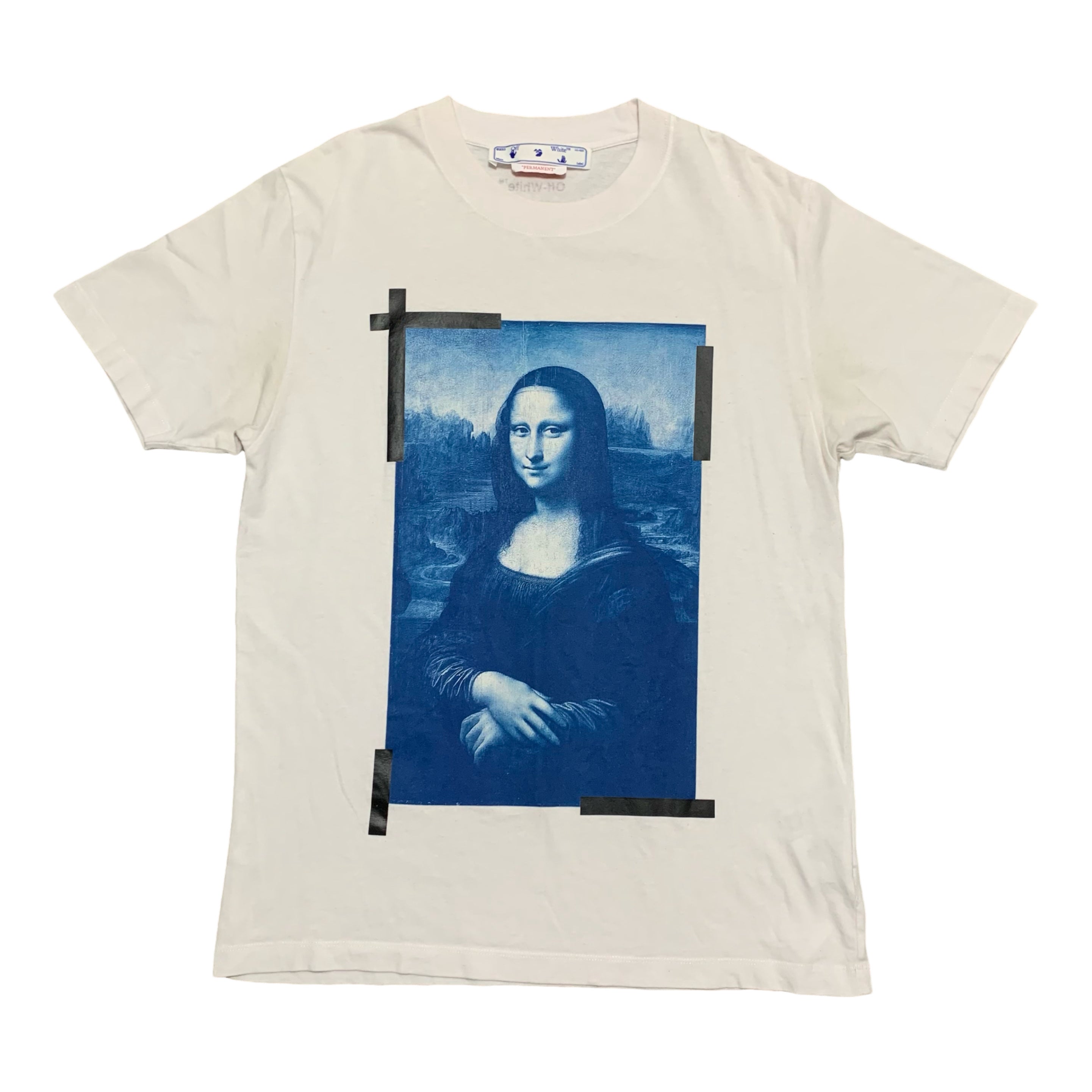 Off White Medium Mona Lisa White Tee Virgil Abloh