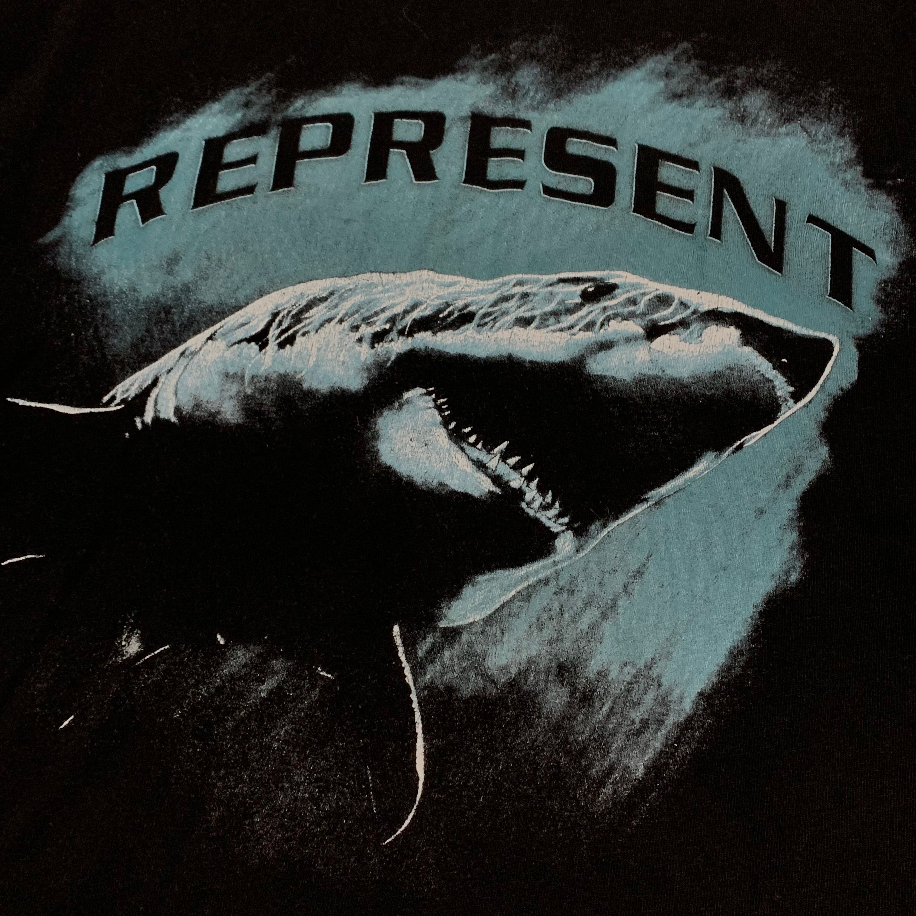 Represent Small Shark Jet Black Tee