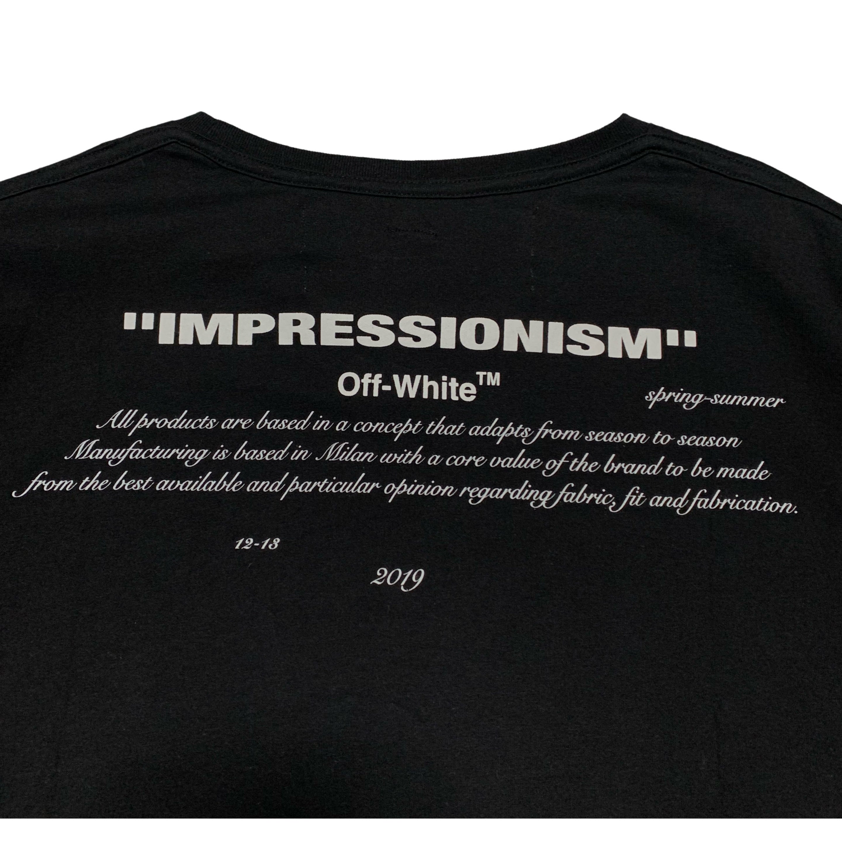 Off White Large Dondi Art Graphic Black Tee Virgil Abloh