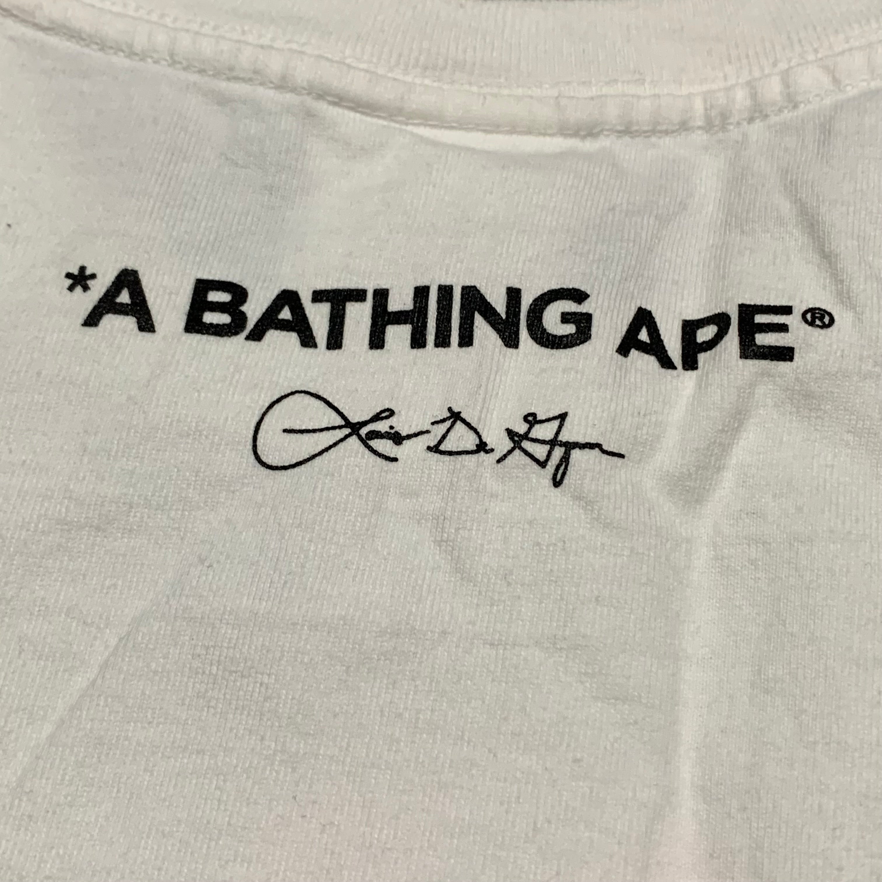 Bape Medium Louis De Guzman Baby Milo White Tee A Bathing Ape 2022