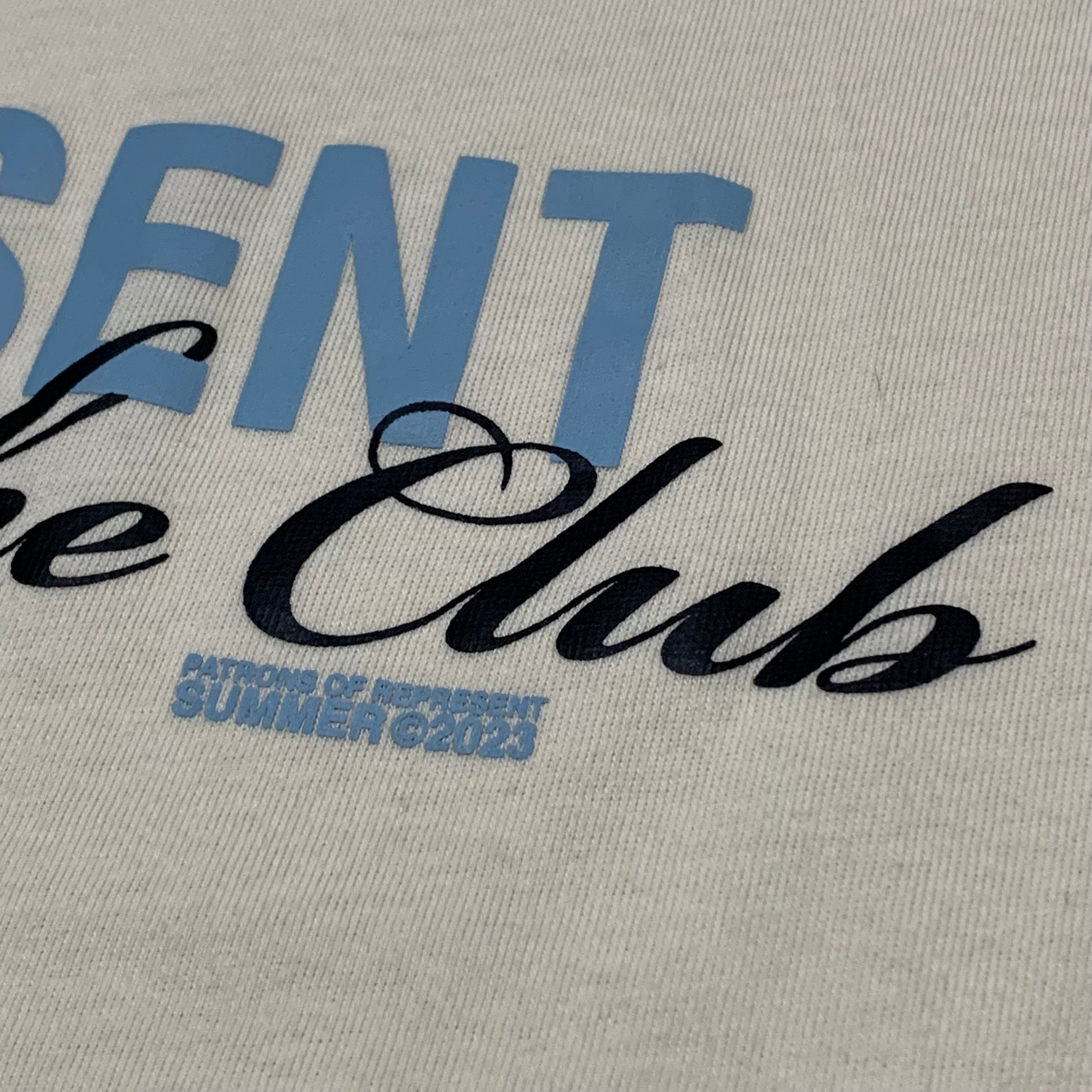 Represent Small Patron Of The Club Cream White Tee 2023