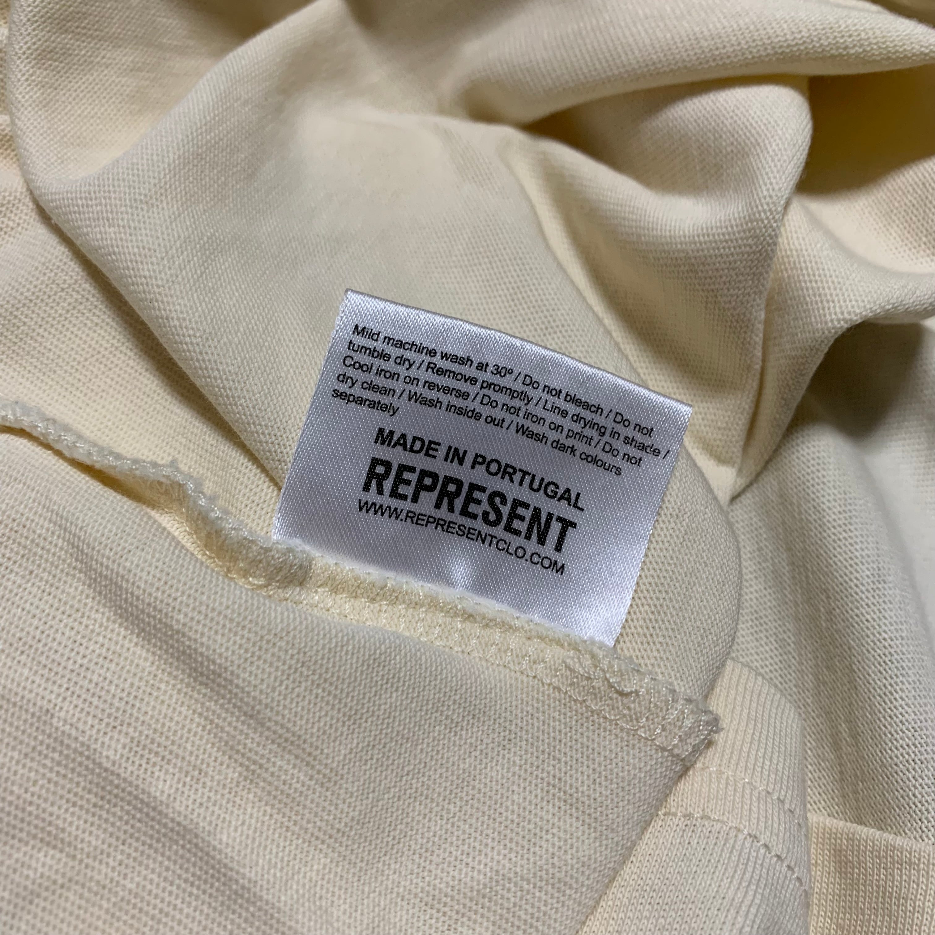 Represent Small Patron Of The Club Cream White Tee 2023