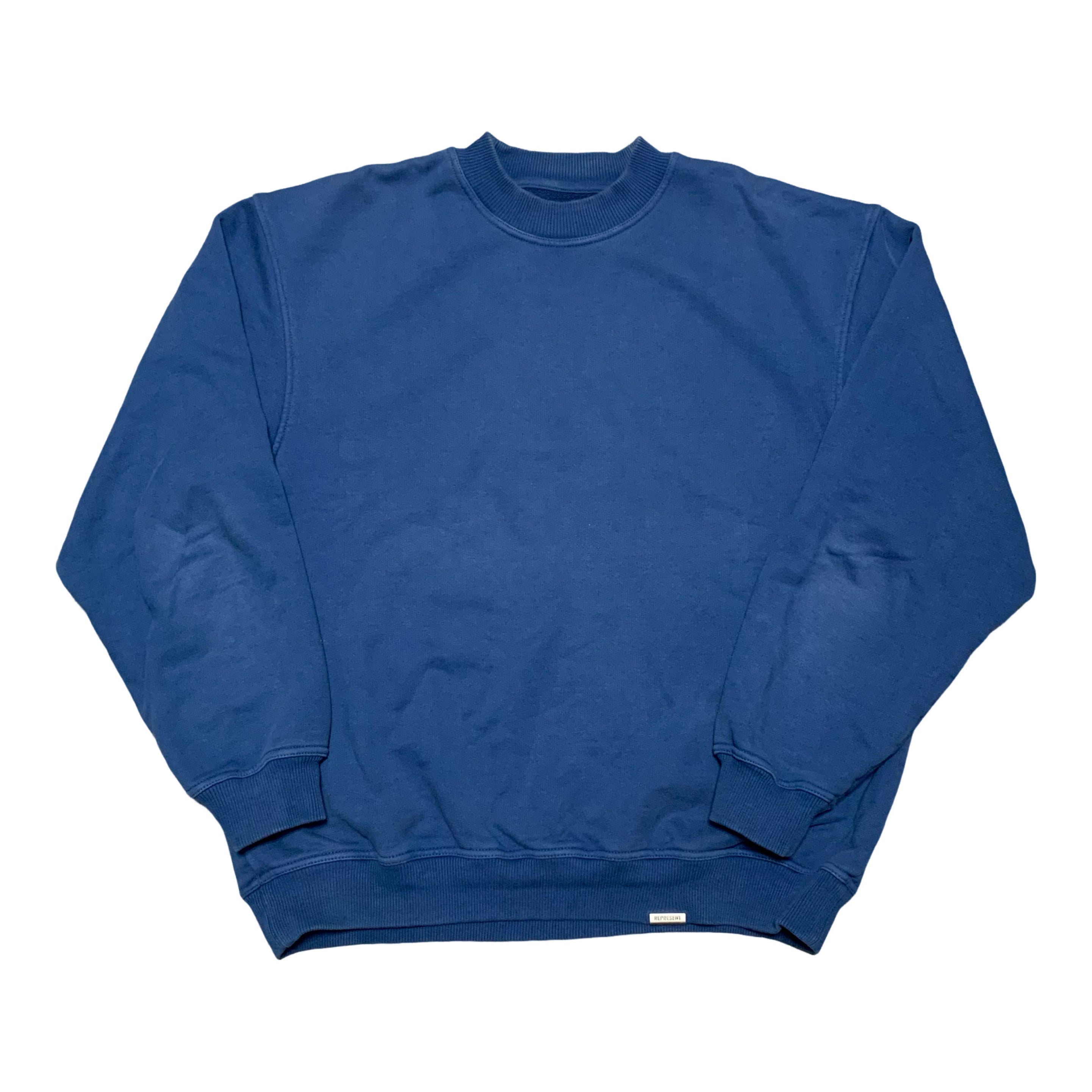 Represent Medium Blanks Blue Sweater Sweatshirt Crewneck