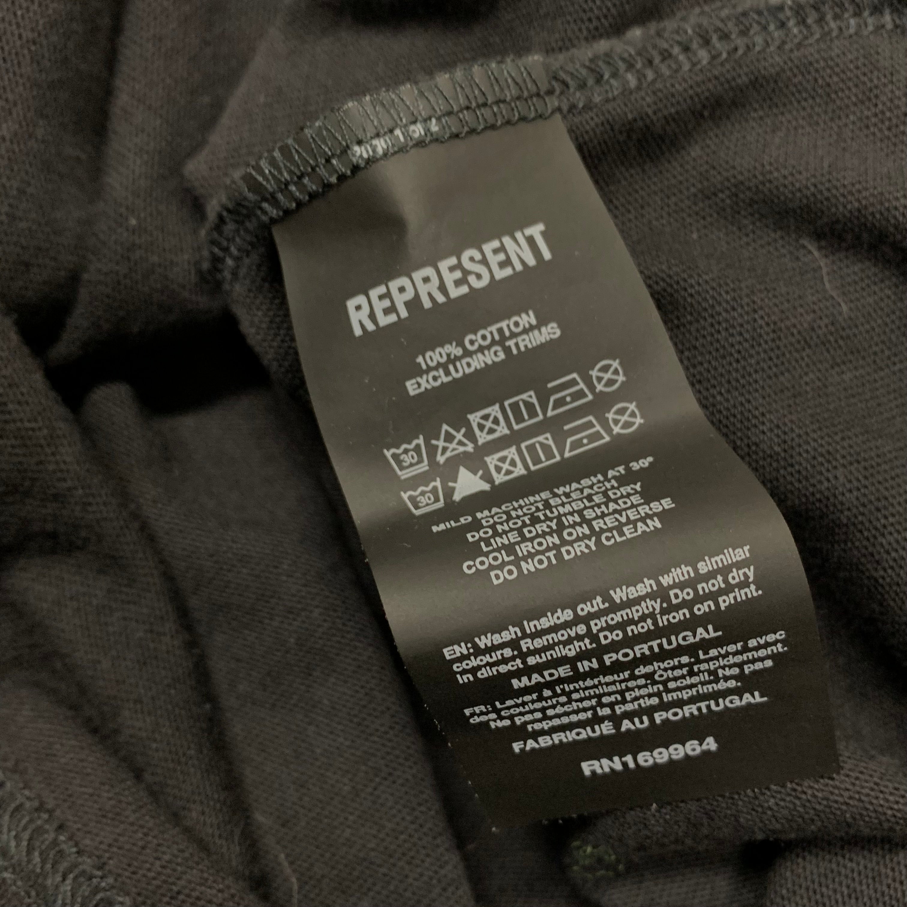 Represent XL Tee Welcome To The Jungle Jet Black T-Shirt