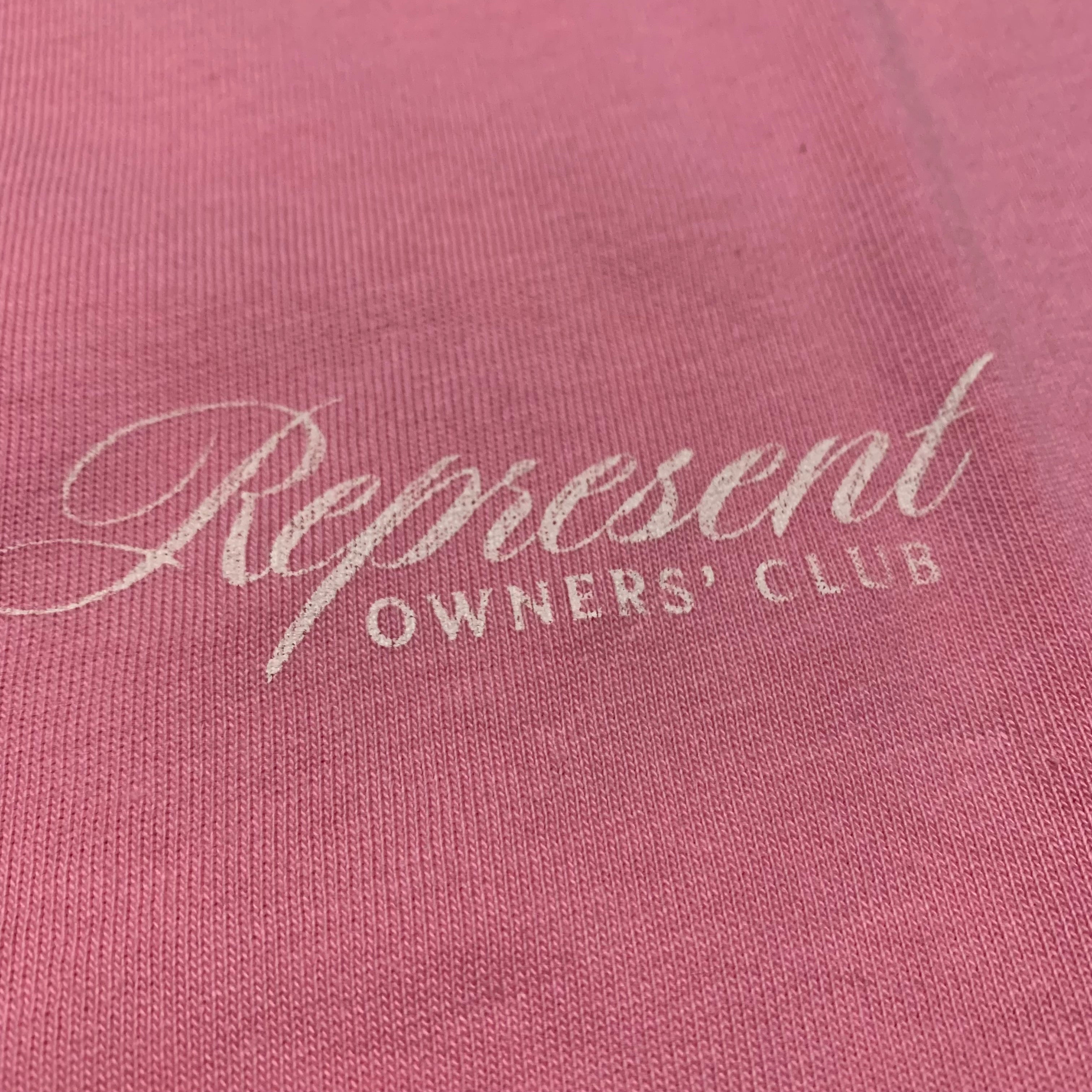 Represent Medium Owners Club Script Pink Tee