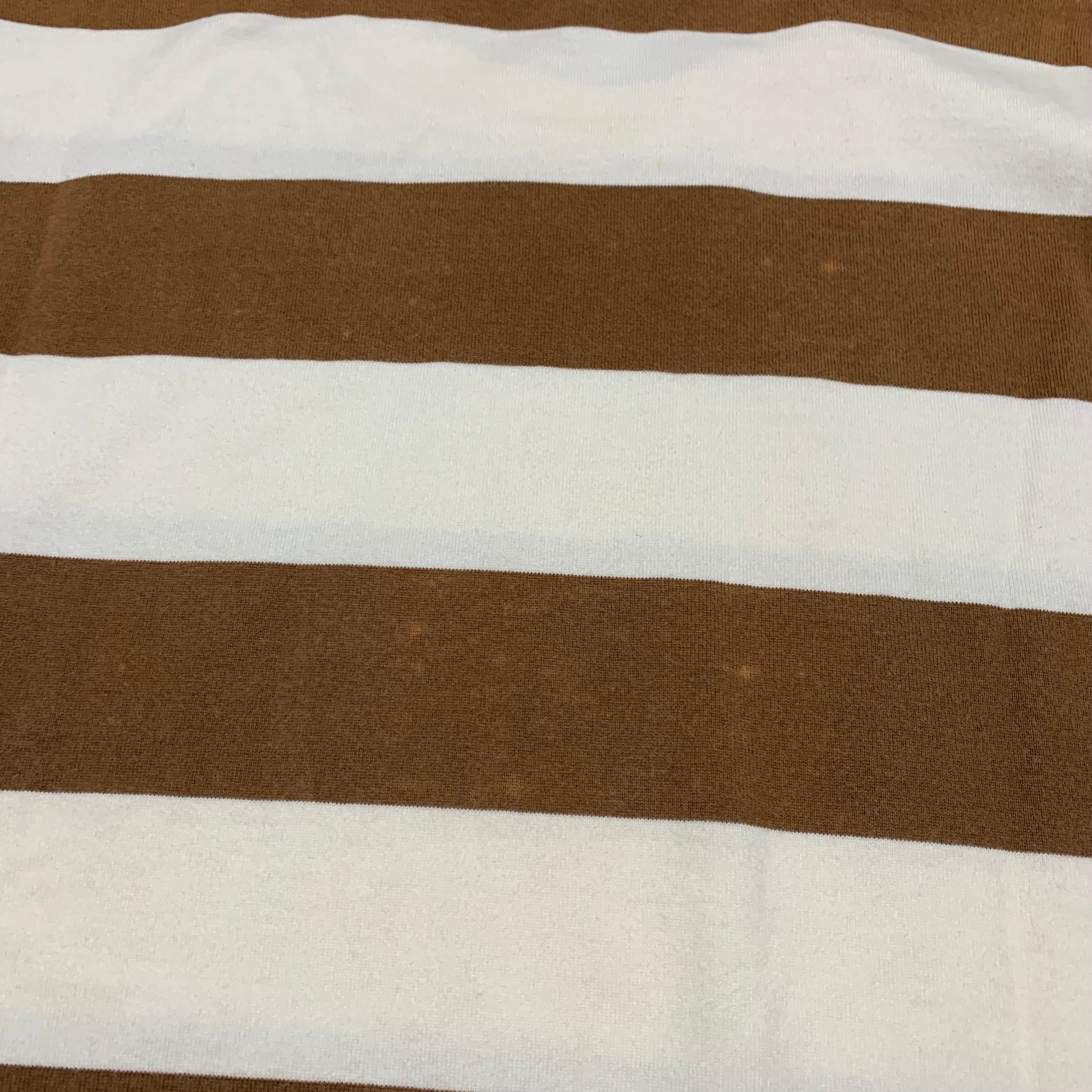 Bape Large Brown Stripe White Tee A Bathing Ape Vintage OG