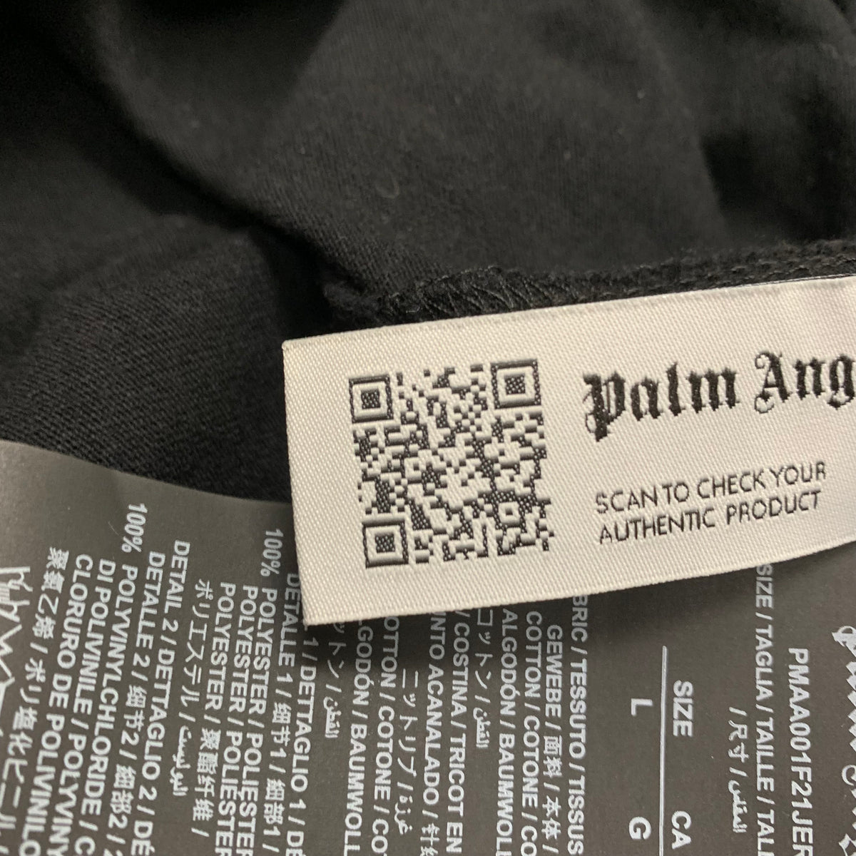 Palm Angels Large Tee Logo Black T-Shirt