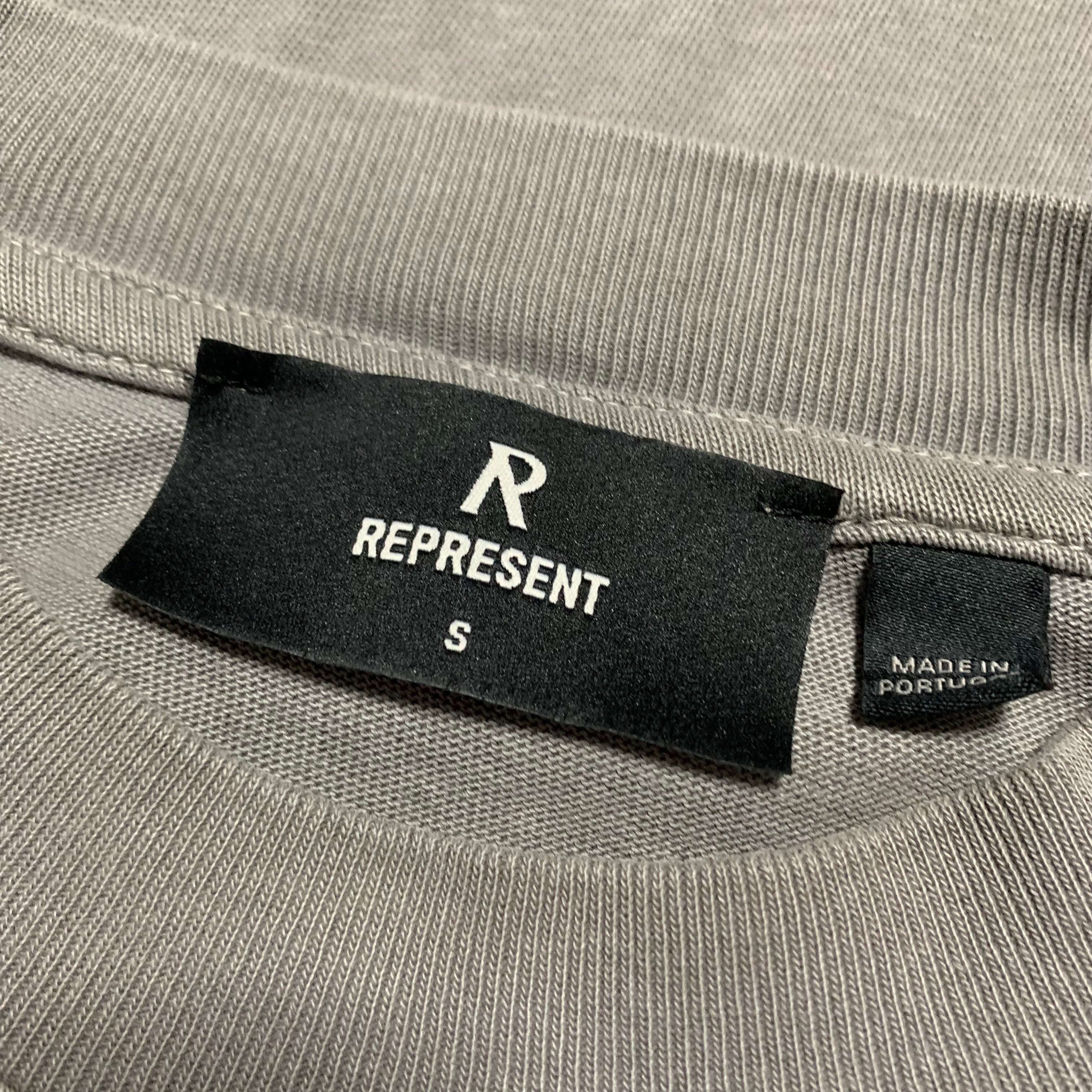 Represent Small Rock Logo Ultimate Grey Tee