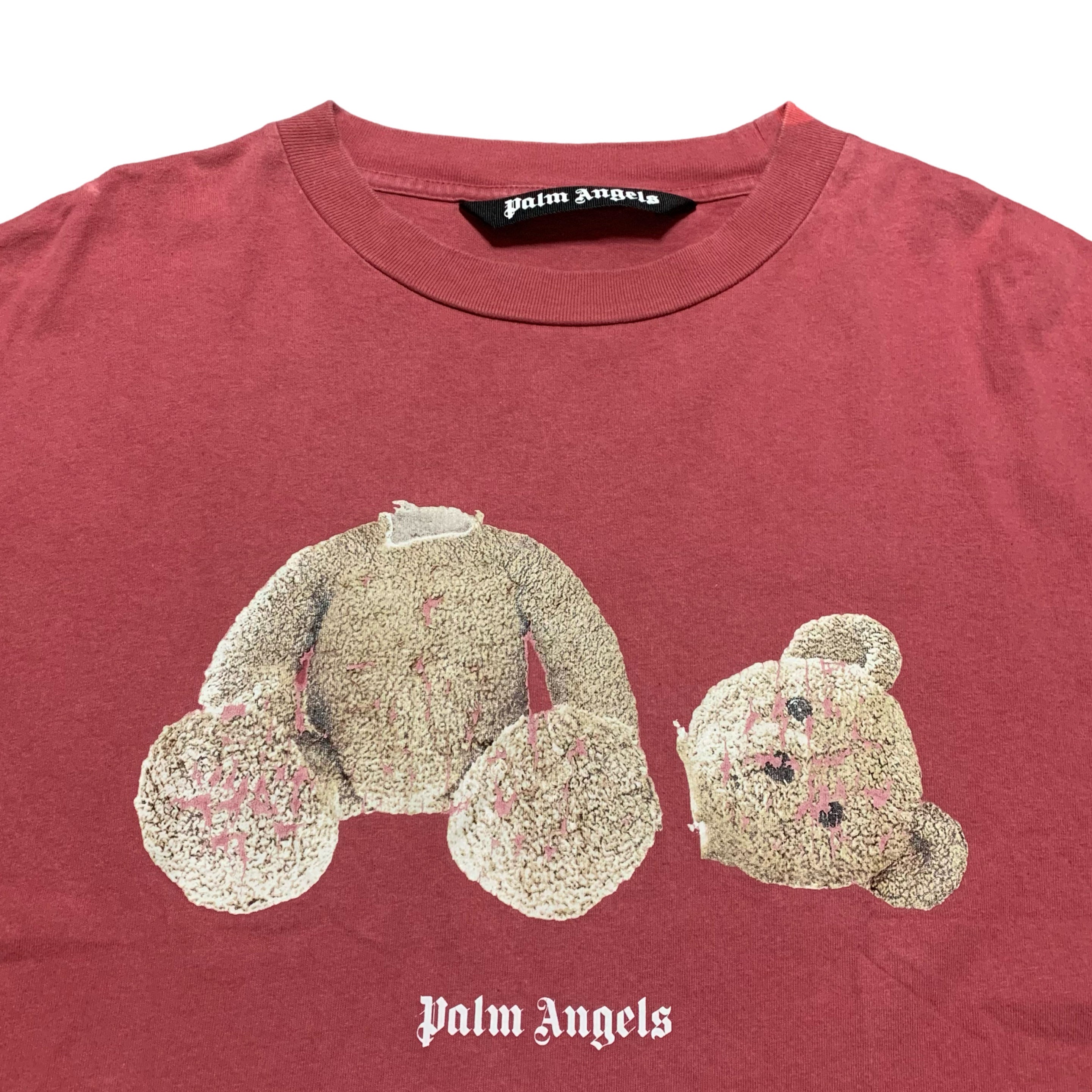 Palm Angels Large Kill The Bear Coral Pink Tee