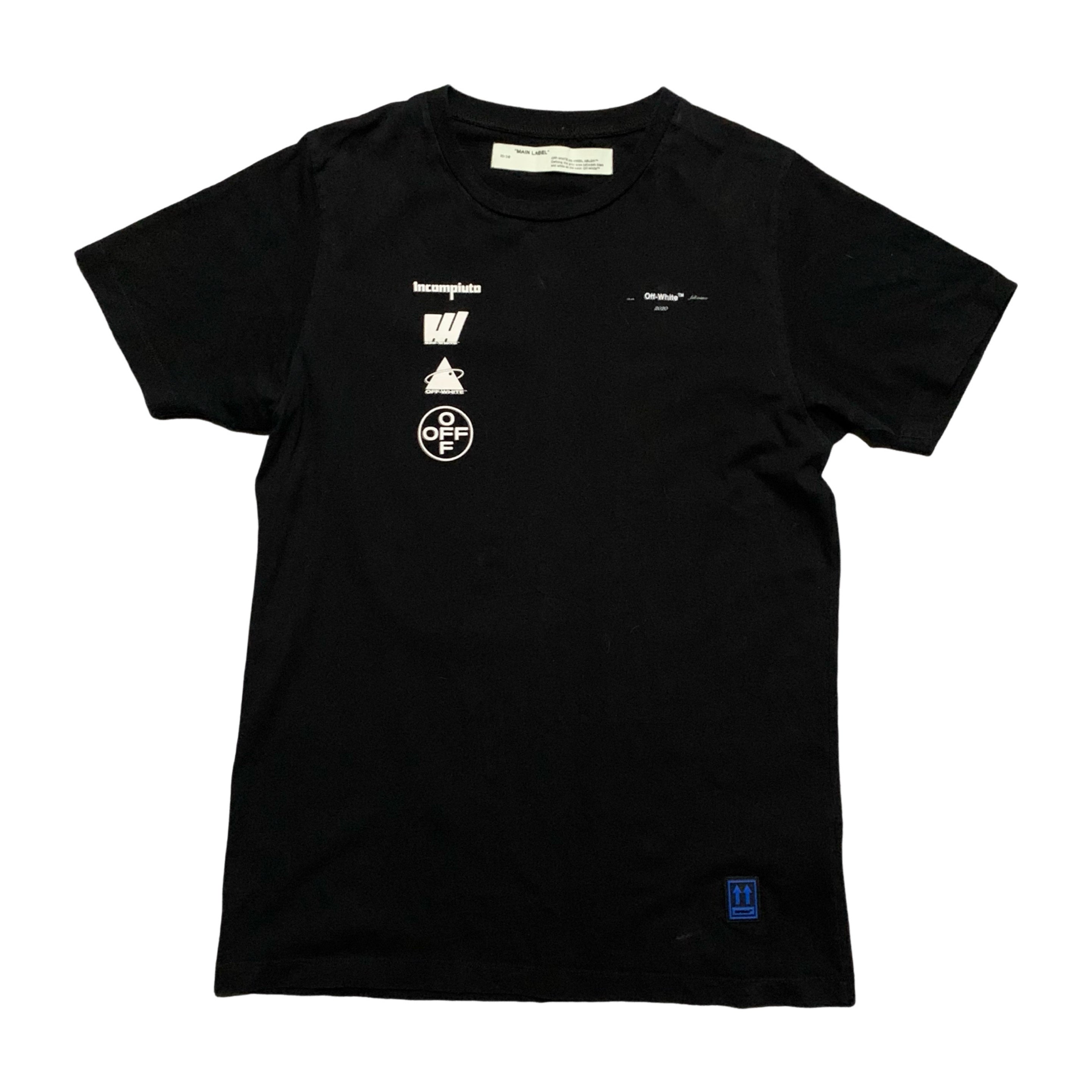 Off White Large Mariana De Silva Painting Black Tee Virgil Abloh (OMAA027E19185005)