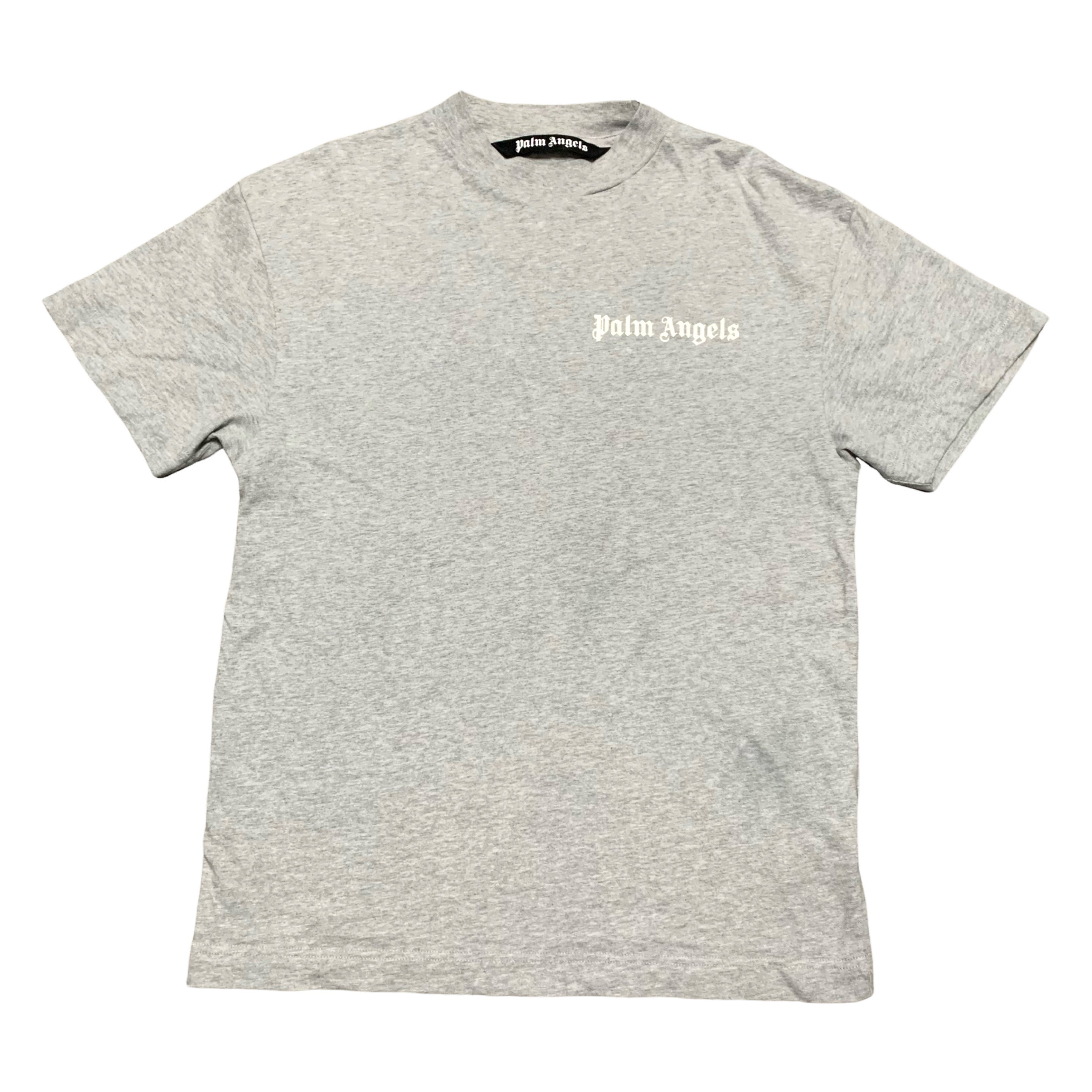 Palm Angels Small Logo Grey Tee