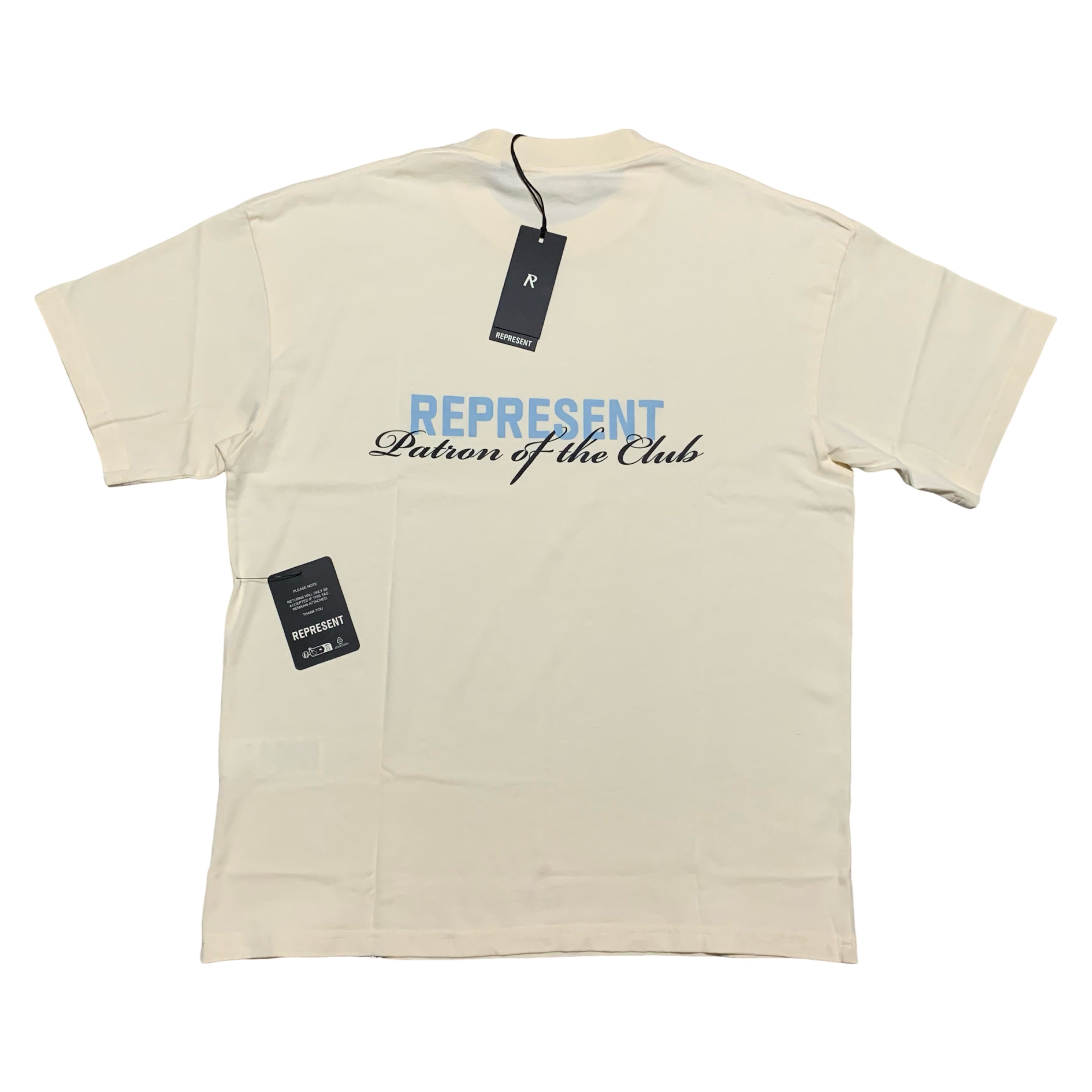 Represent Medium Patron Of The Club Buttercream Powder Blue Tee