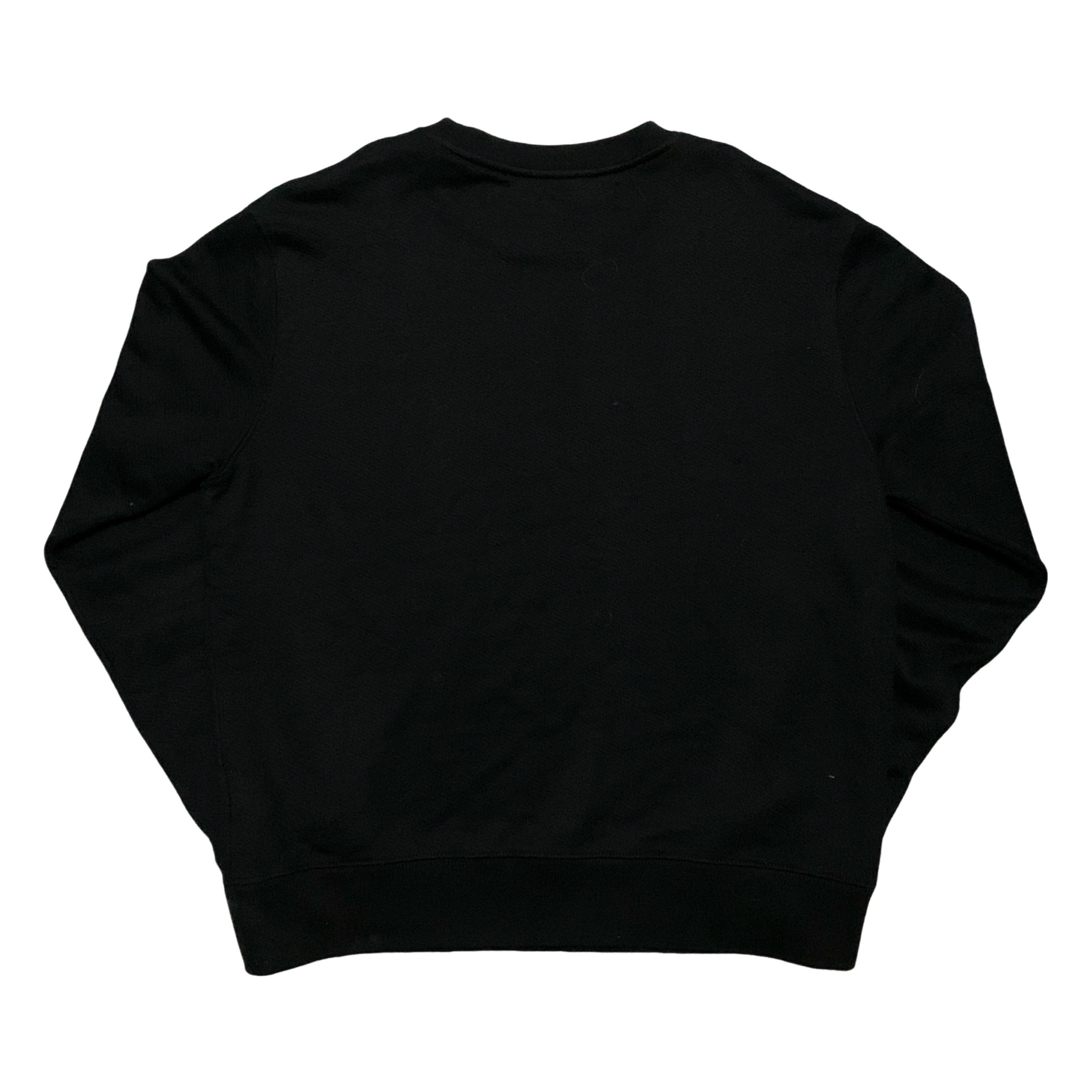 Off White Large Black Sweatshirt Crewneck Virgil Abloh (OMBA025E19D25019)
