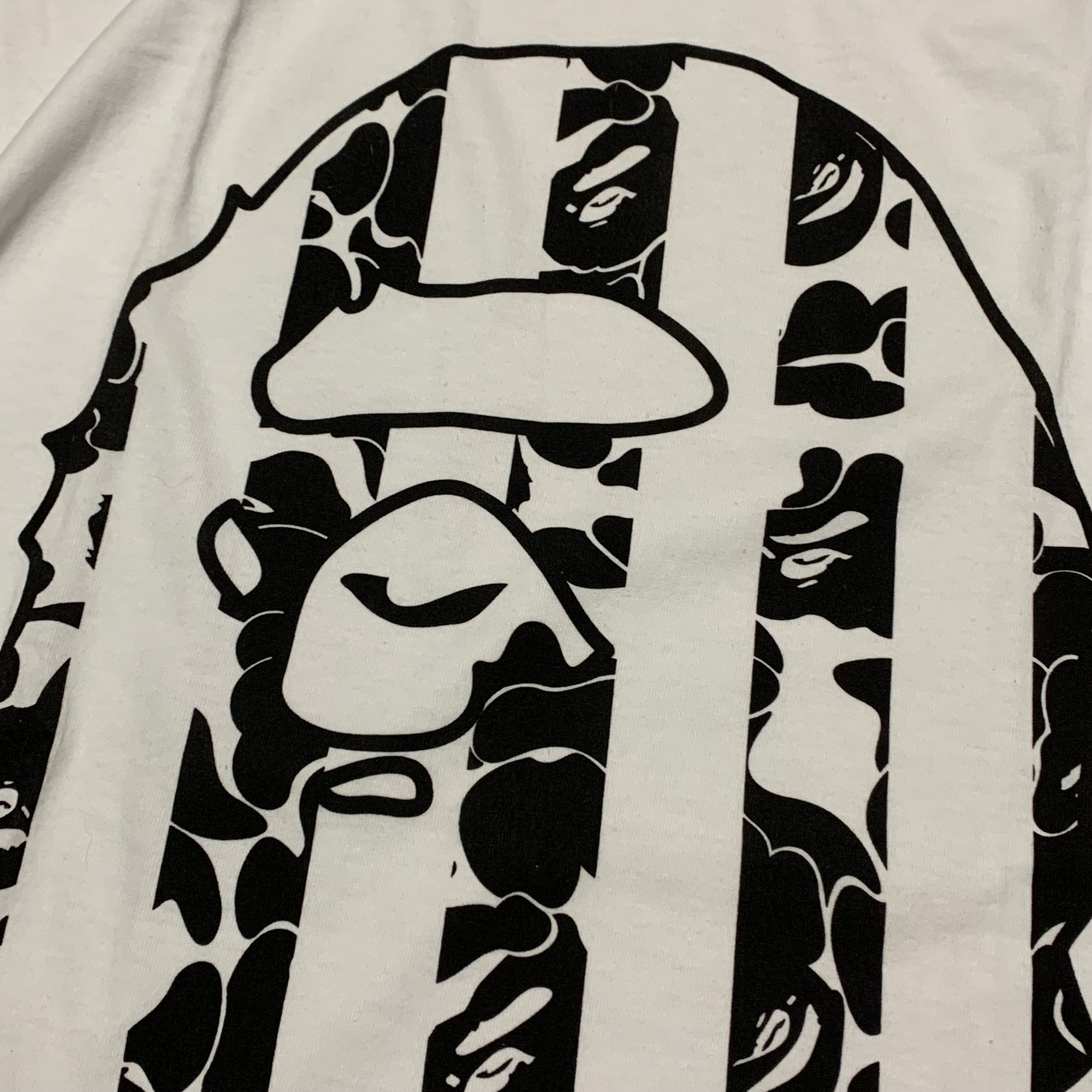 Bape Large Big Ape Head Camo White Tee A Bathing Ape
