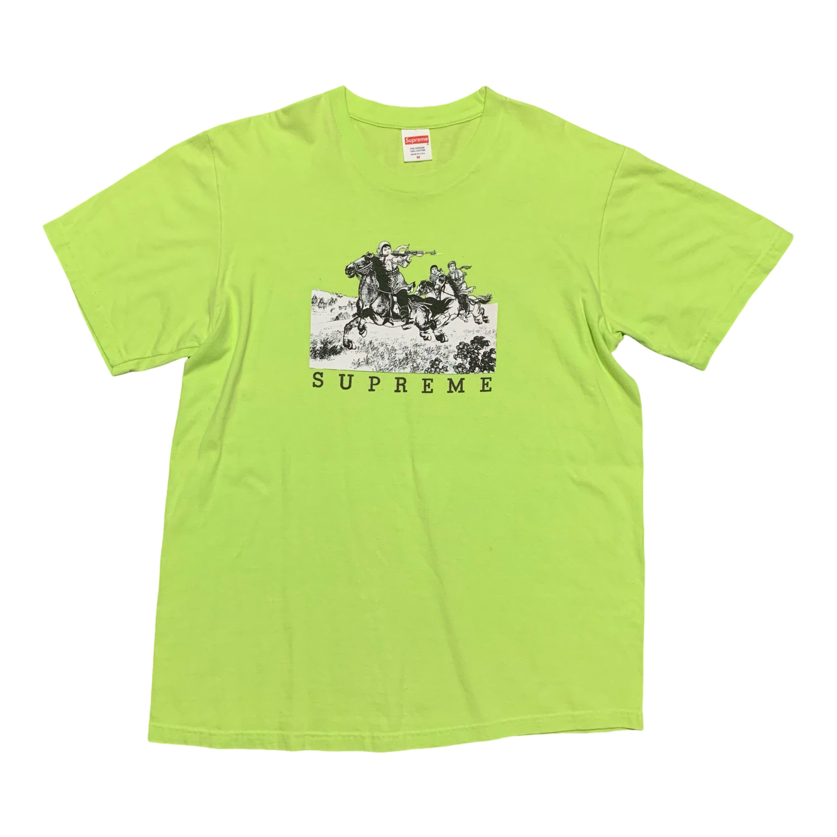 Supreme Medium Riders Neon Green Tee 2019