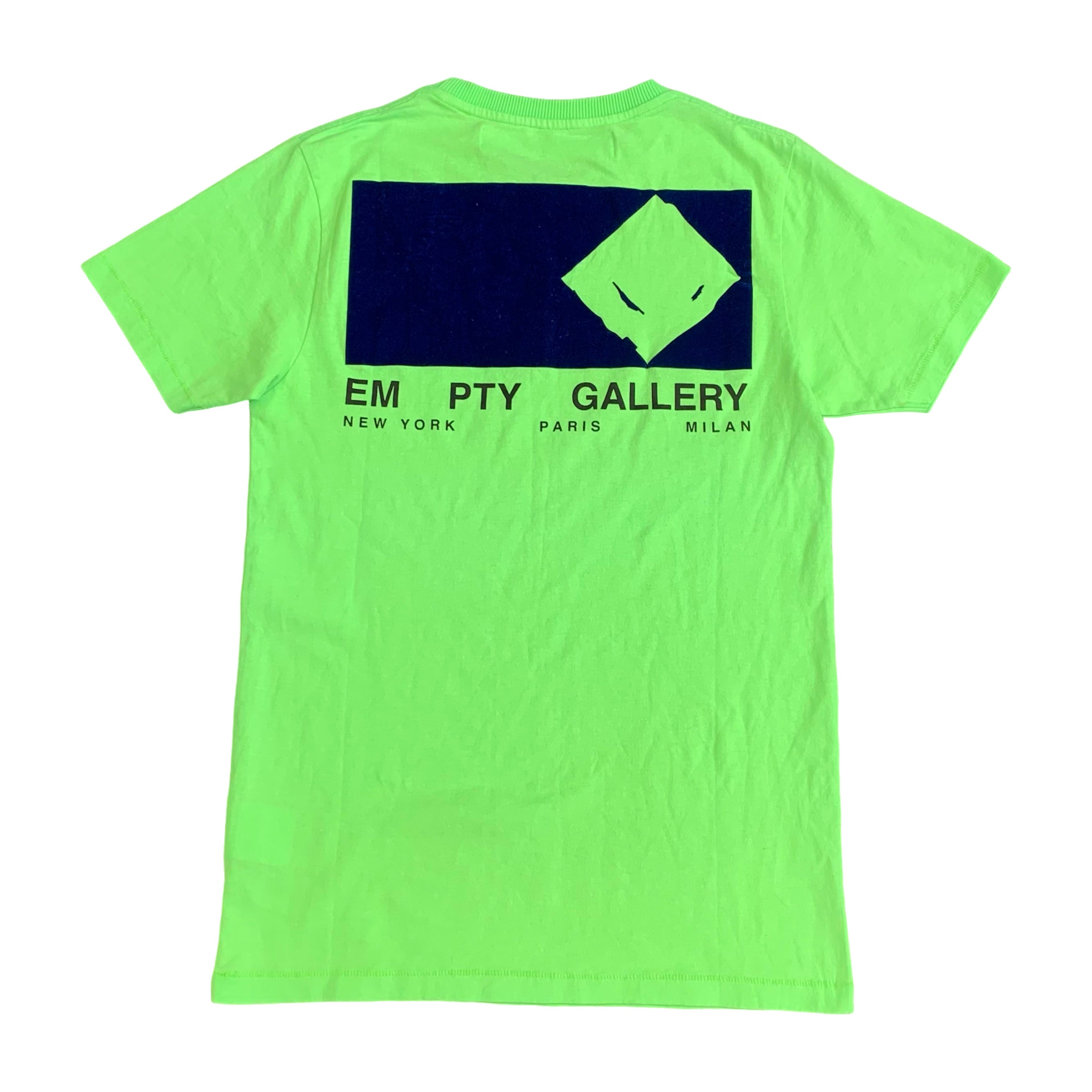 Off White XS Tee Empty Gallery Staff Green T-Shirt Virgil Abloh