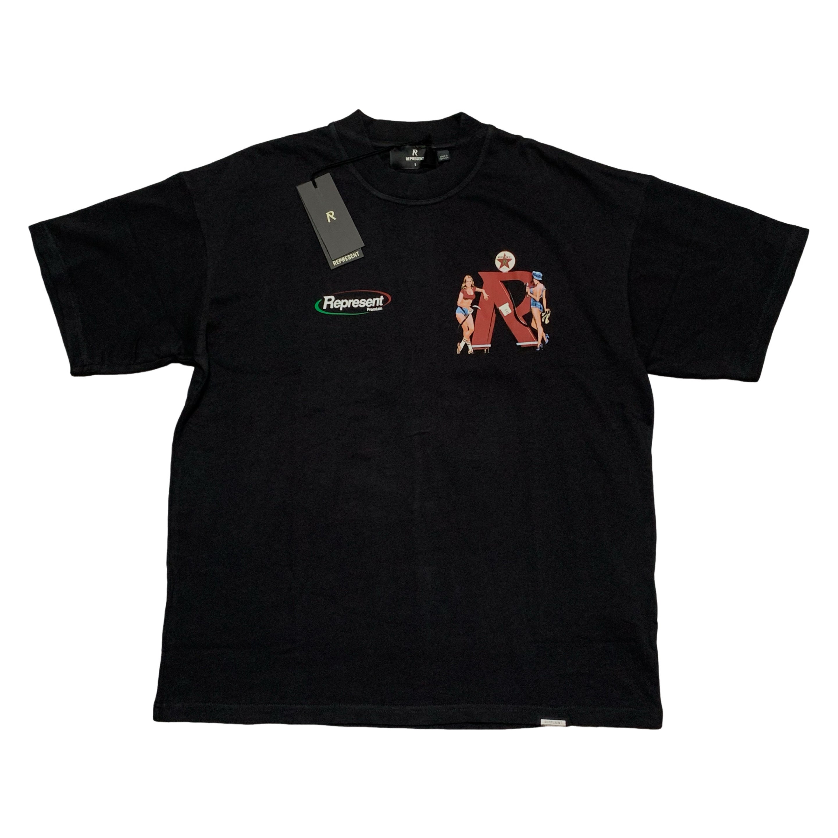 Represent Small Premium Black Tee