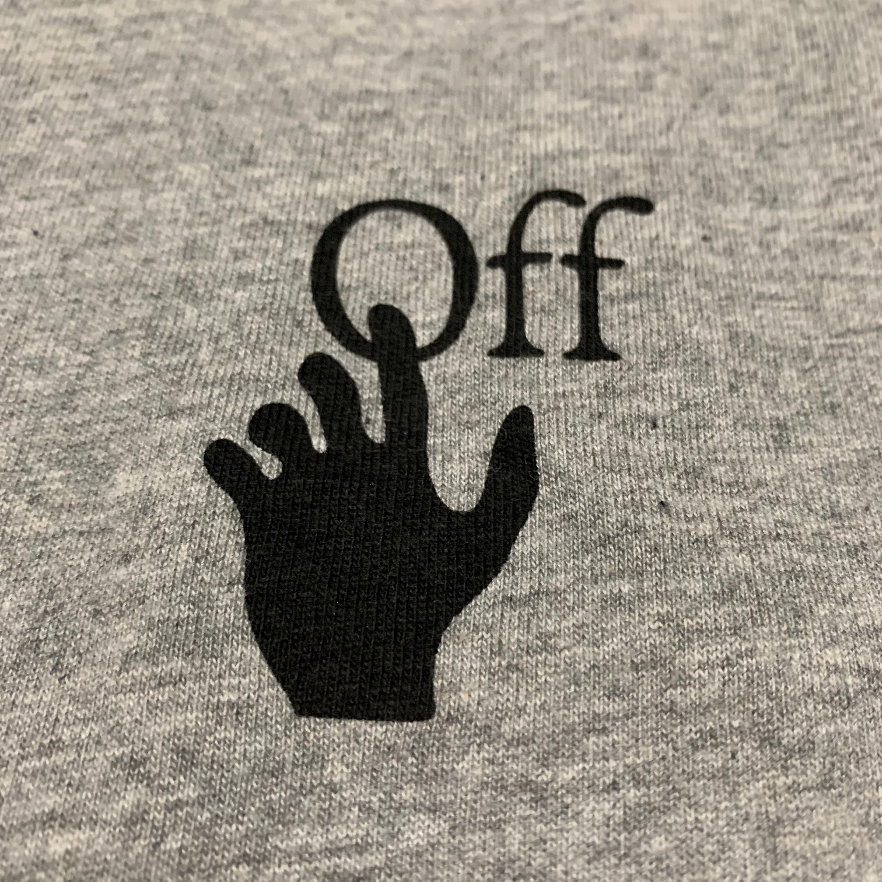 Off White Medium Degrade Arrows Grey Tee Virgil Abloh