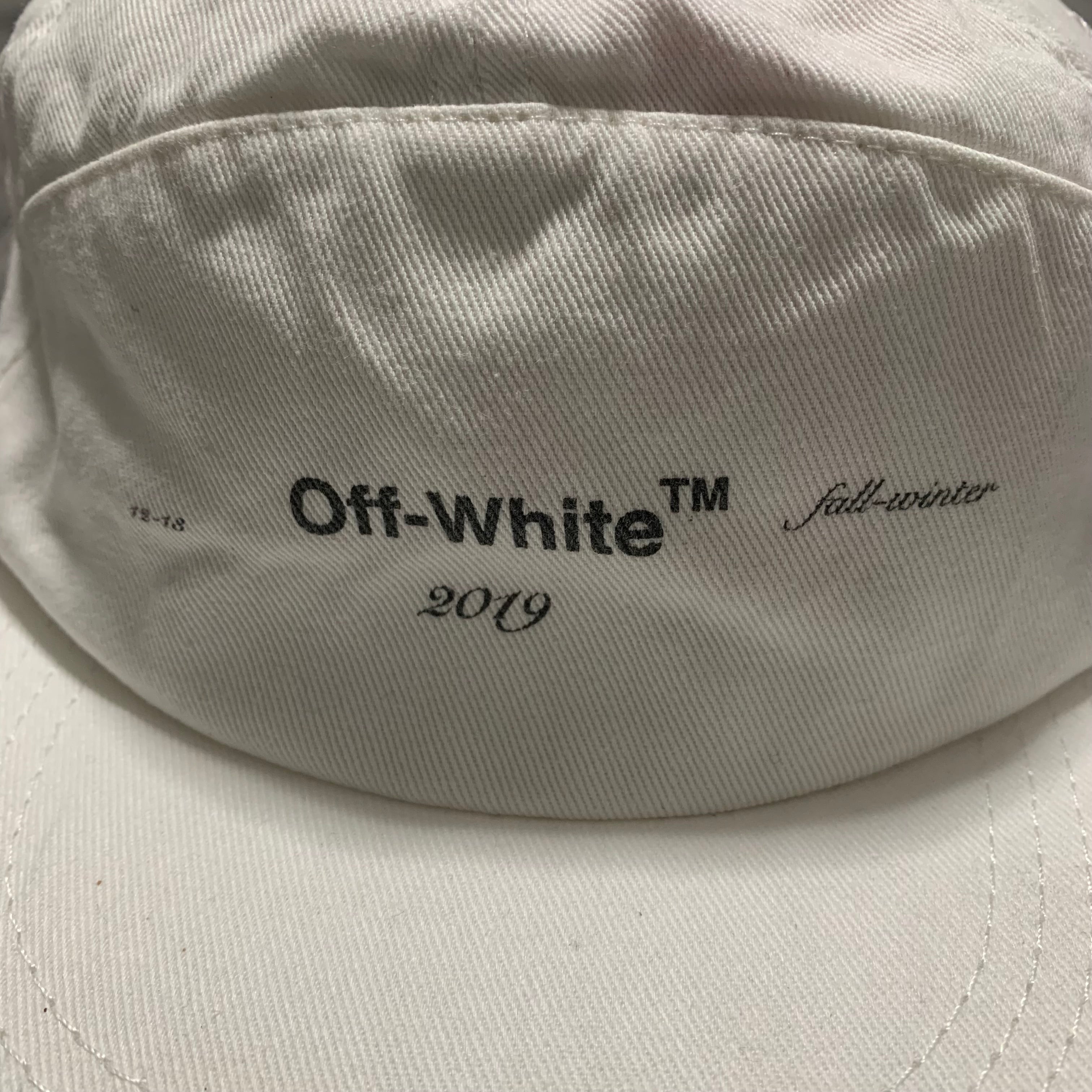 Off White Cap White Logo Snapback Hat 2019