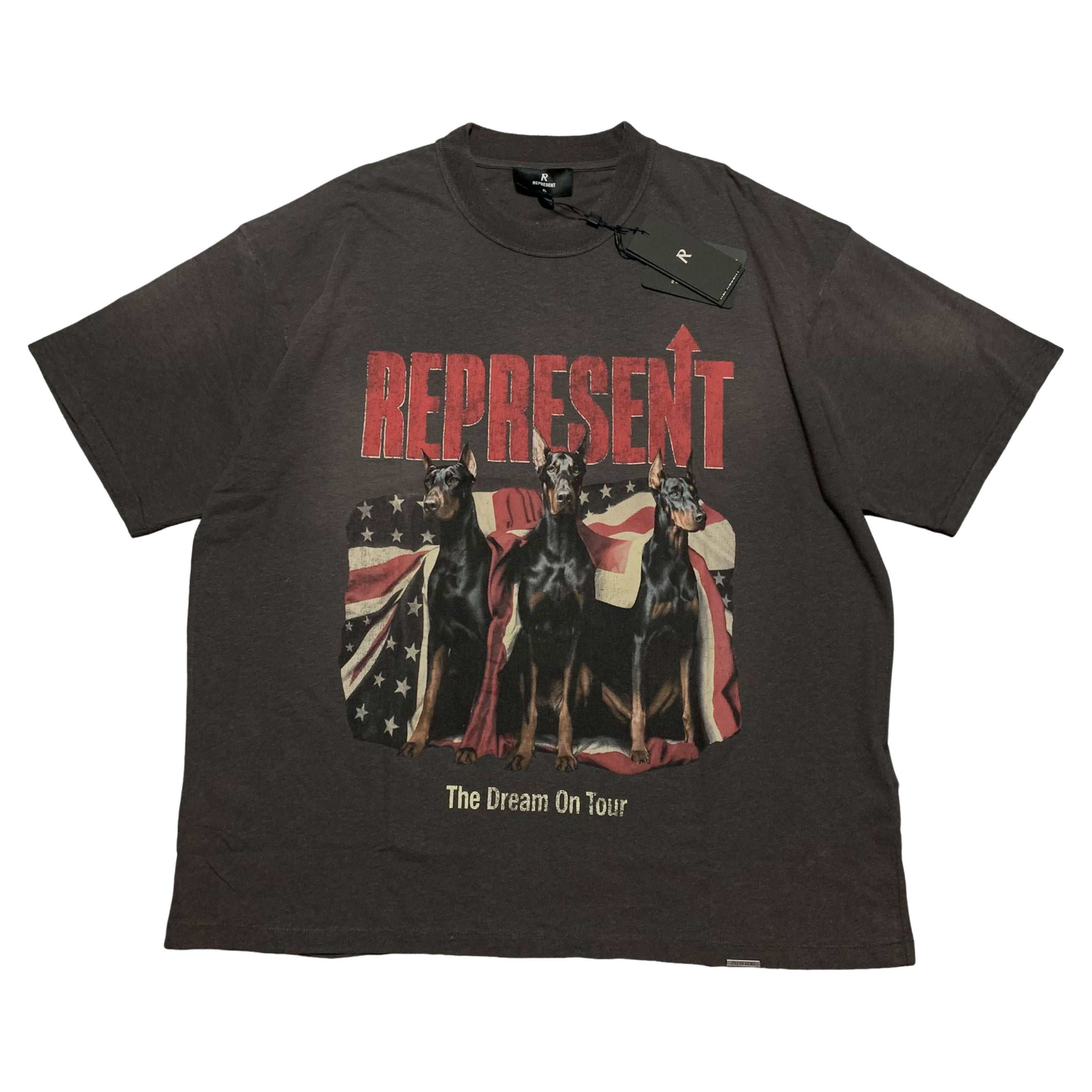 Represent XL Dream On Tour Sun Fade Grey Tee
