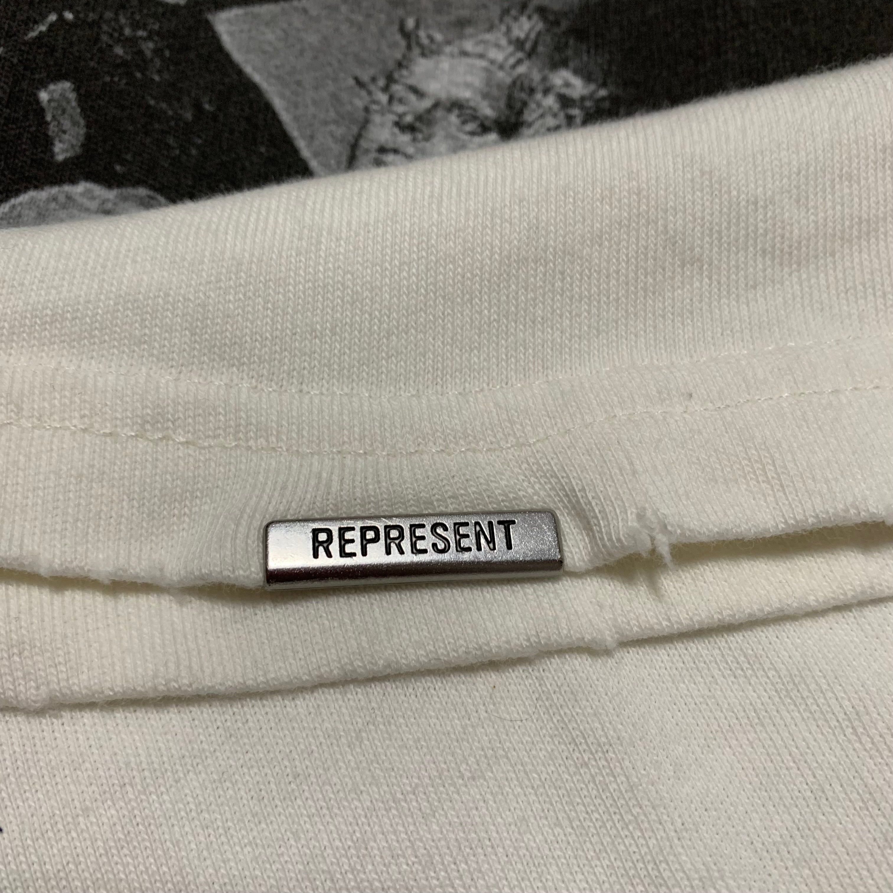 Represent Small Atlas Flat White Tee