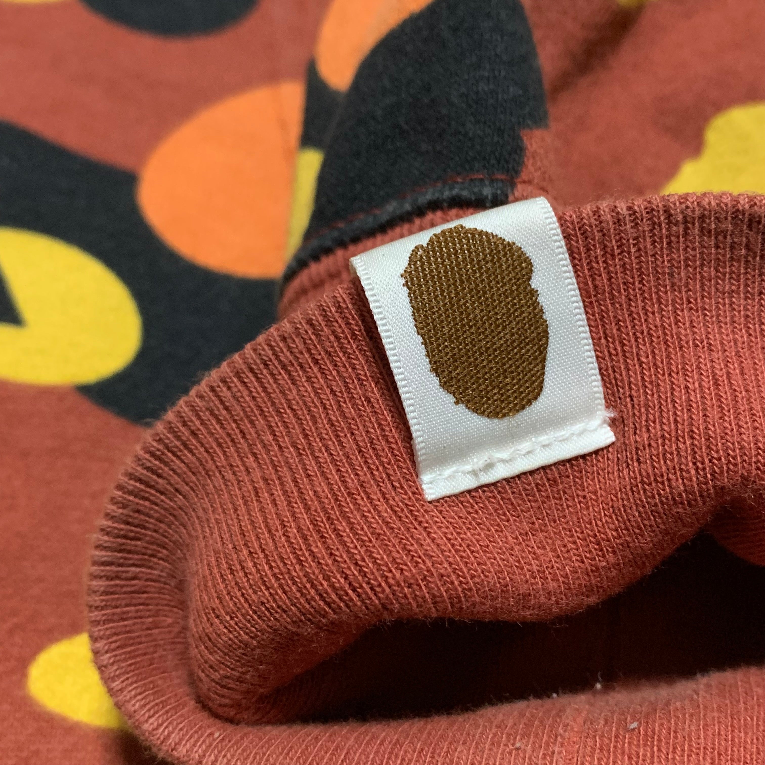 Bape Large Shark Orange Camo Full Zip Hoodie A Bathing Ape