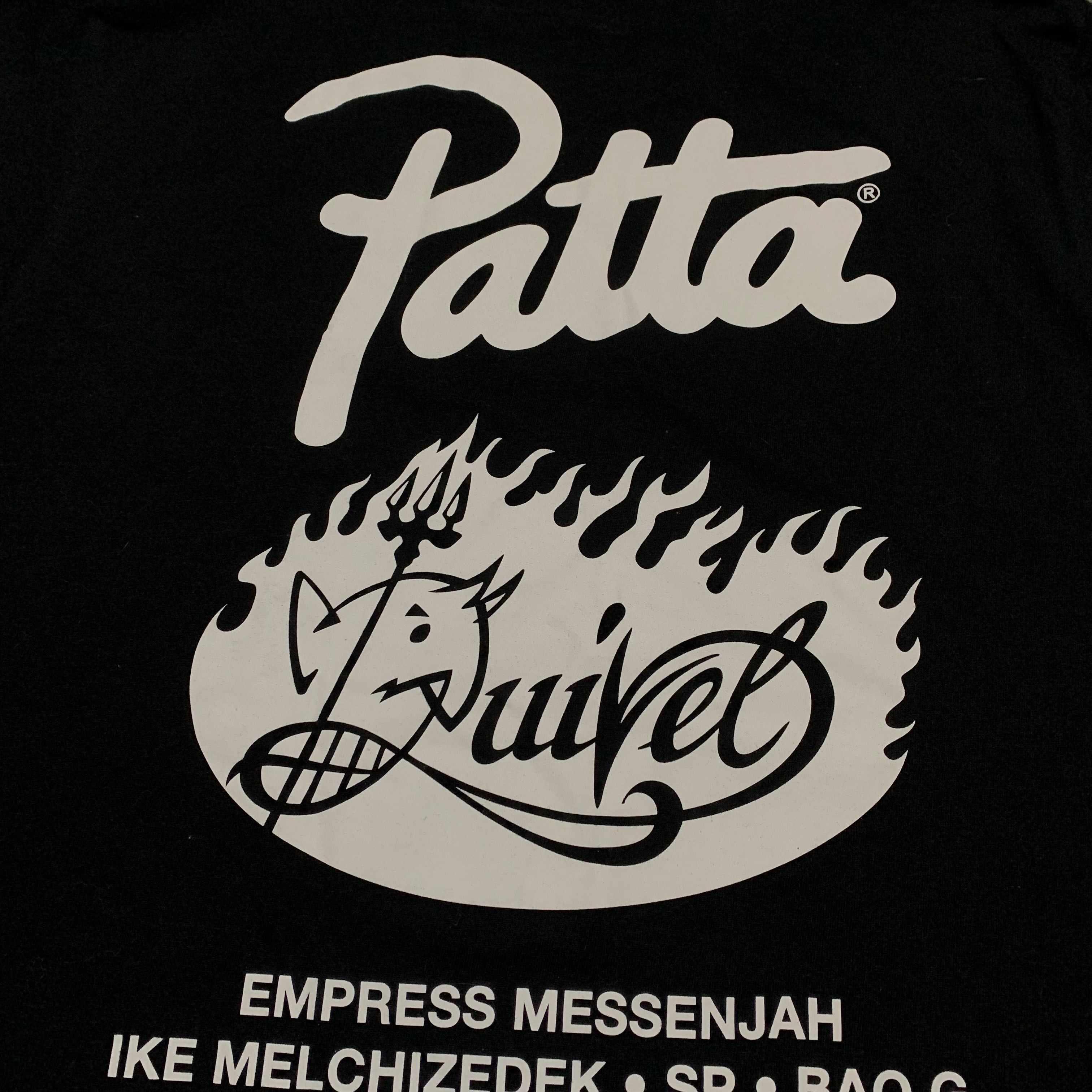 Patta Medium De Duivel Black Tee Amsterdam RARE 2020