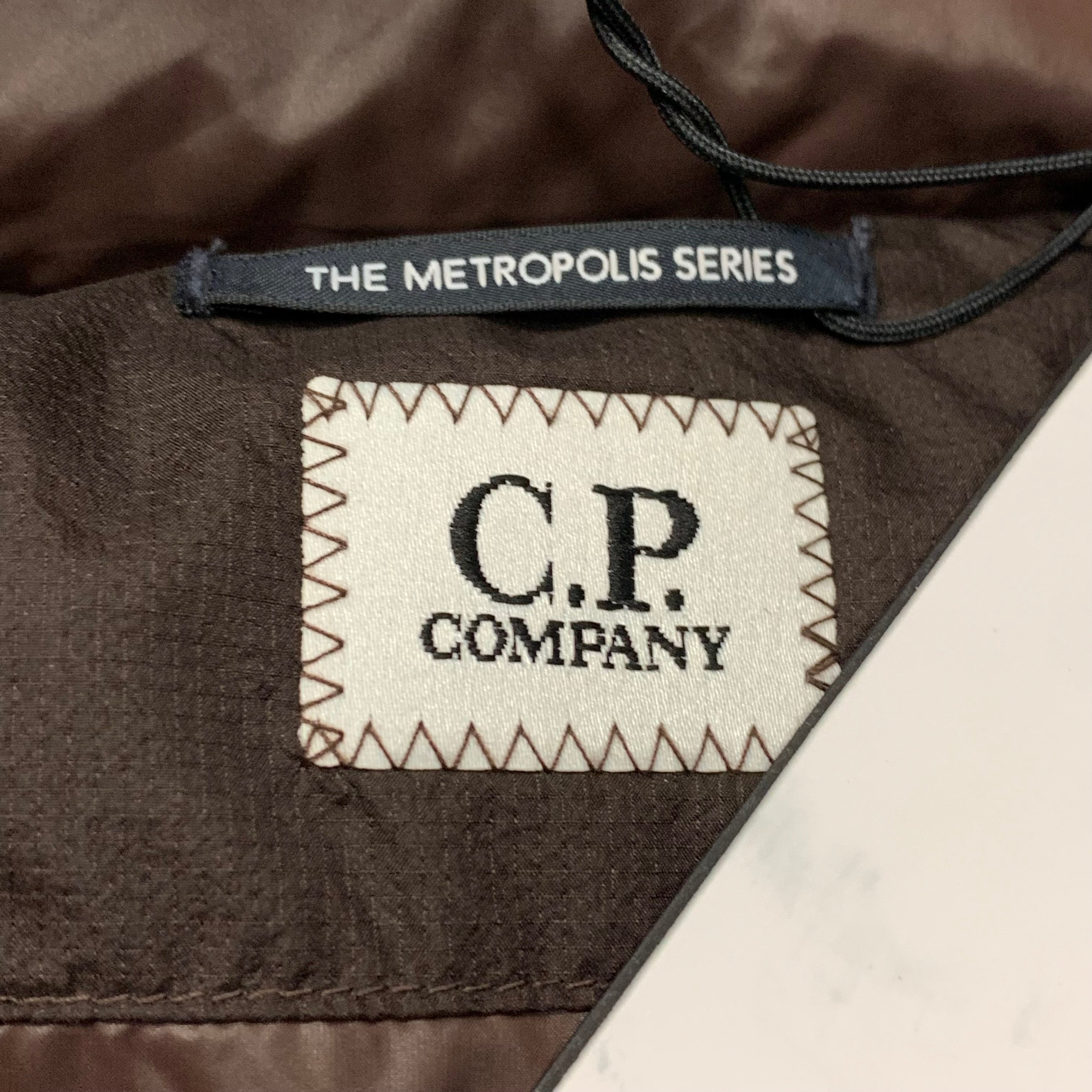 C.P. Company Small Jacket Puffer Metropolis Pertex Down Brown Hooded Jacket (RRP £805)