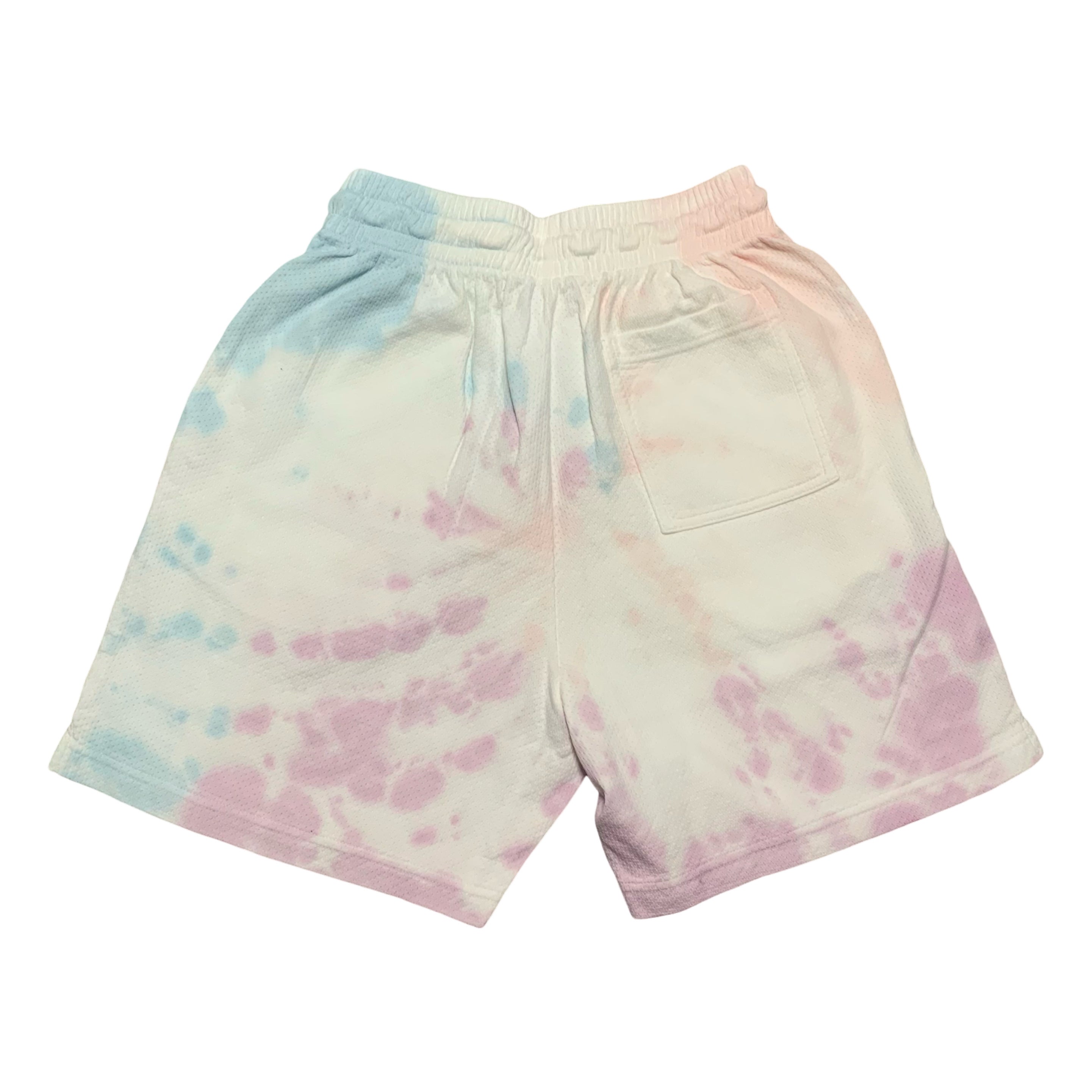 Represent Small Shorts Owners Club Mesh Tie Dye White Bottoms