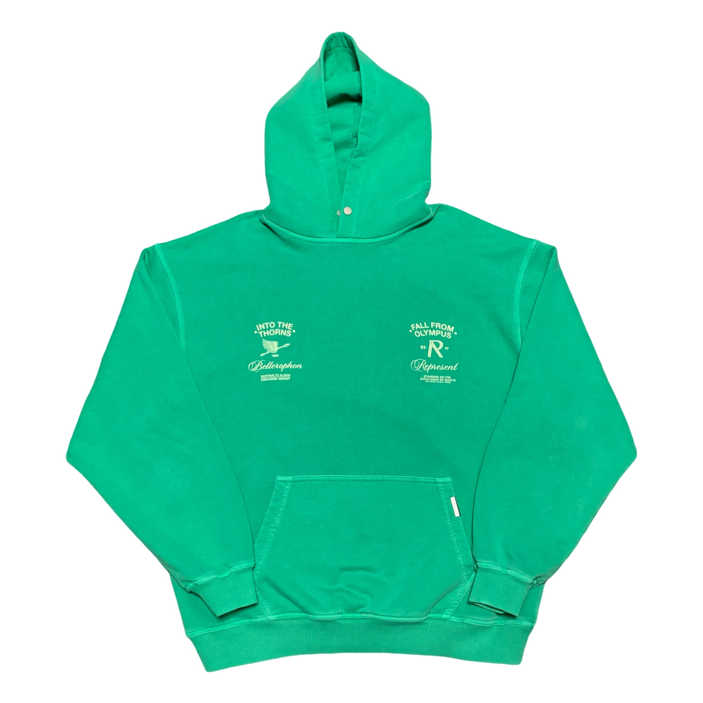 Represent XL Fall From Olympus Island Green Hoodie