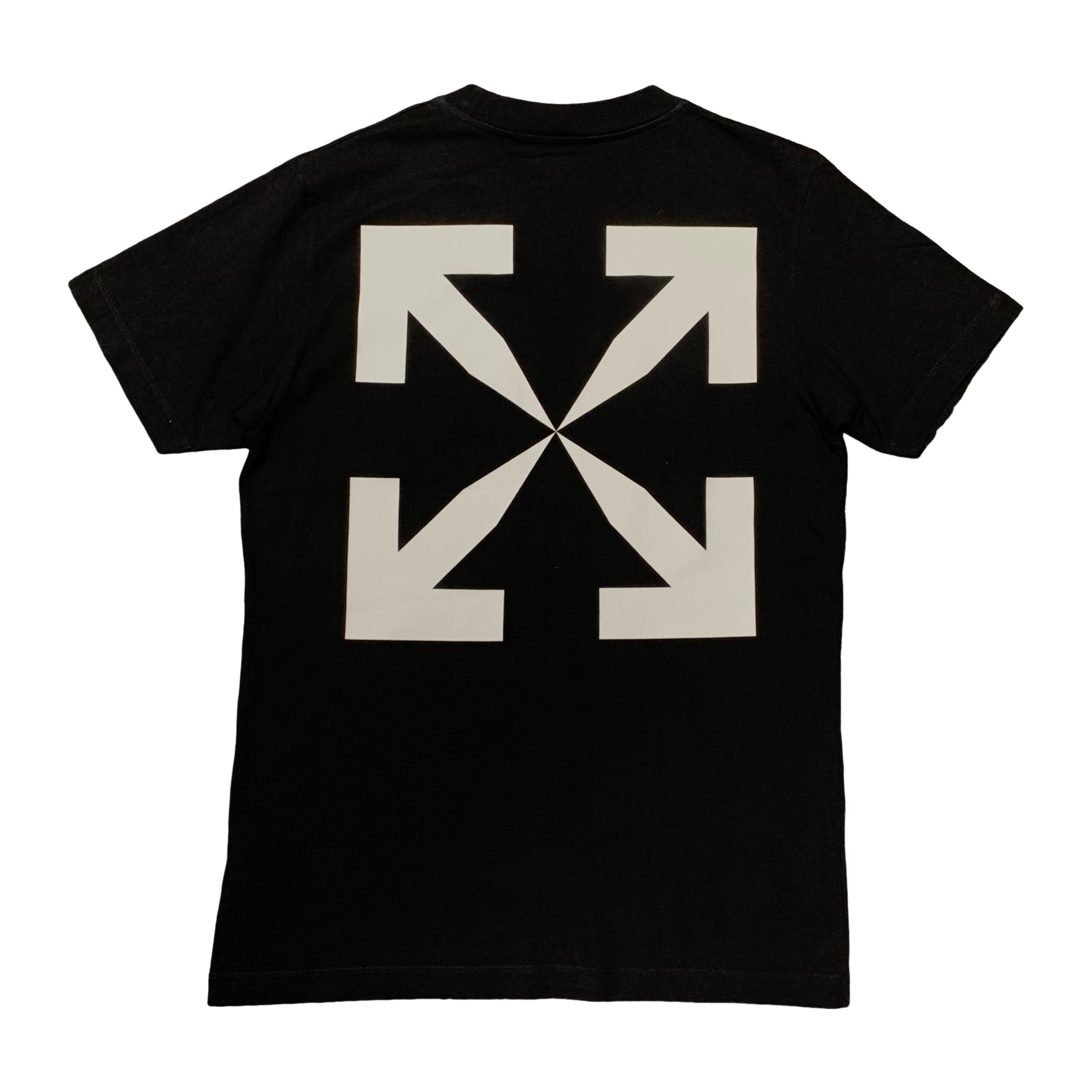 Off White Medium Tee Mona Lisa Arrows Black T-Shirt Virgil Abloh