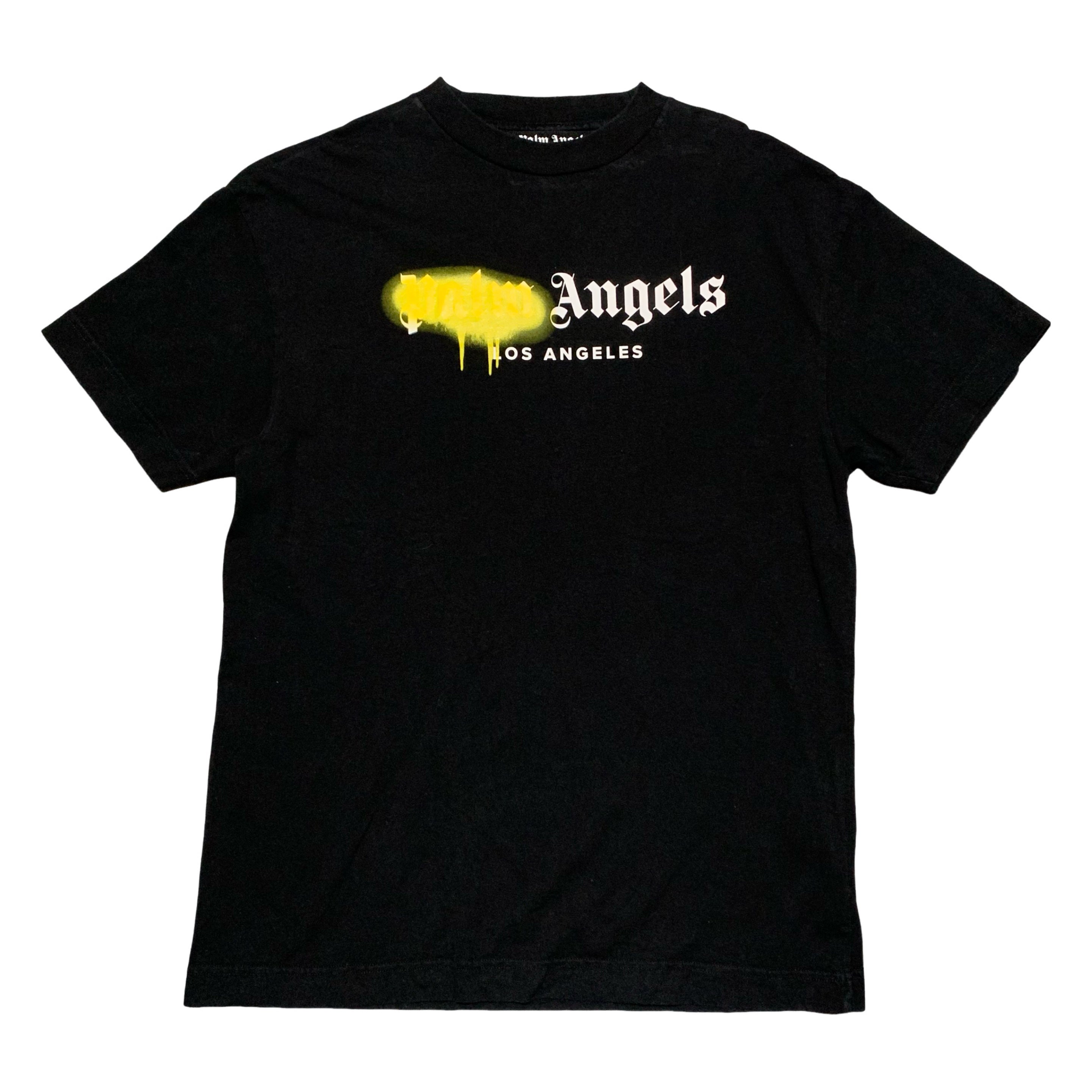 Palm Angels Large Los Angels Sprayed Black Tee