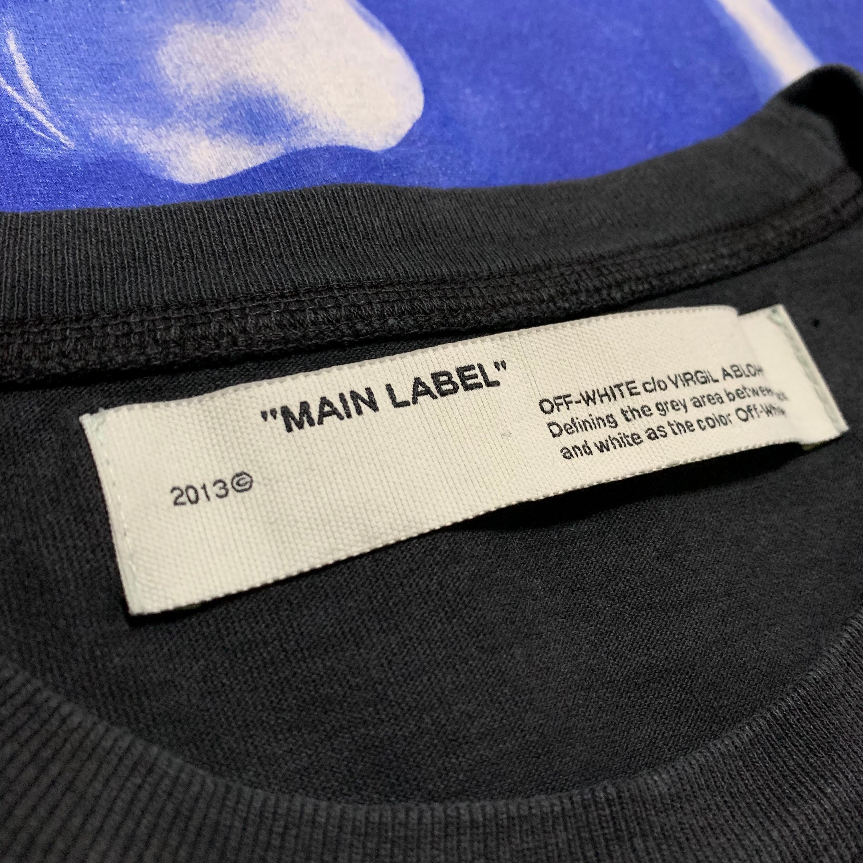 Off White Large Caravaggio Hardcore Black Tee Virgil Abloh