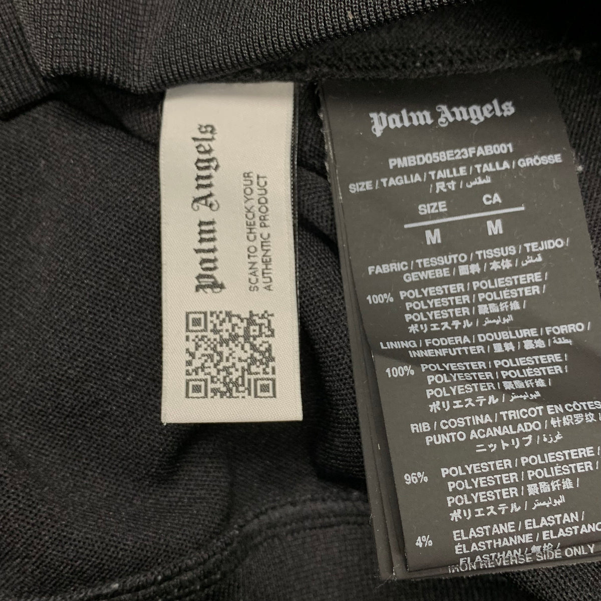Palm Angels Medium Jacket Classic Stripe Black Track Jacket