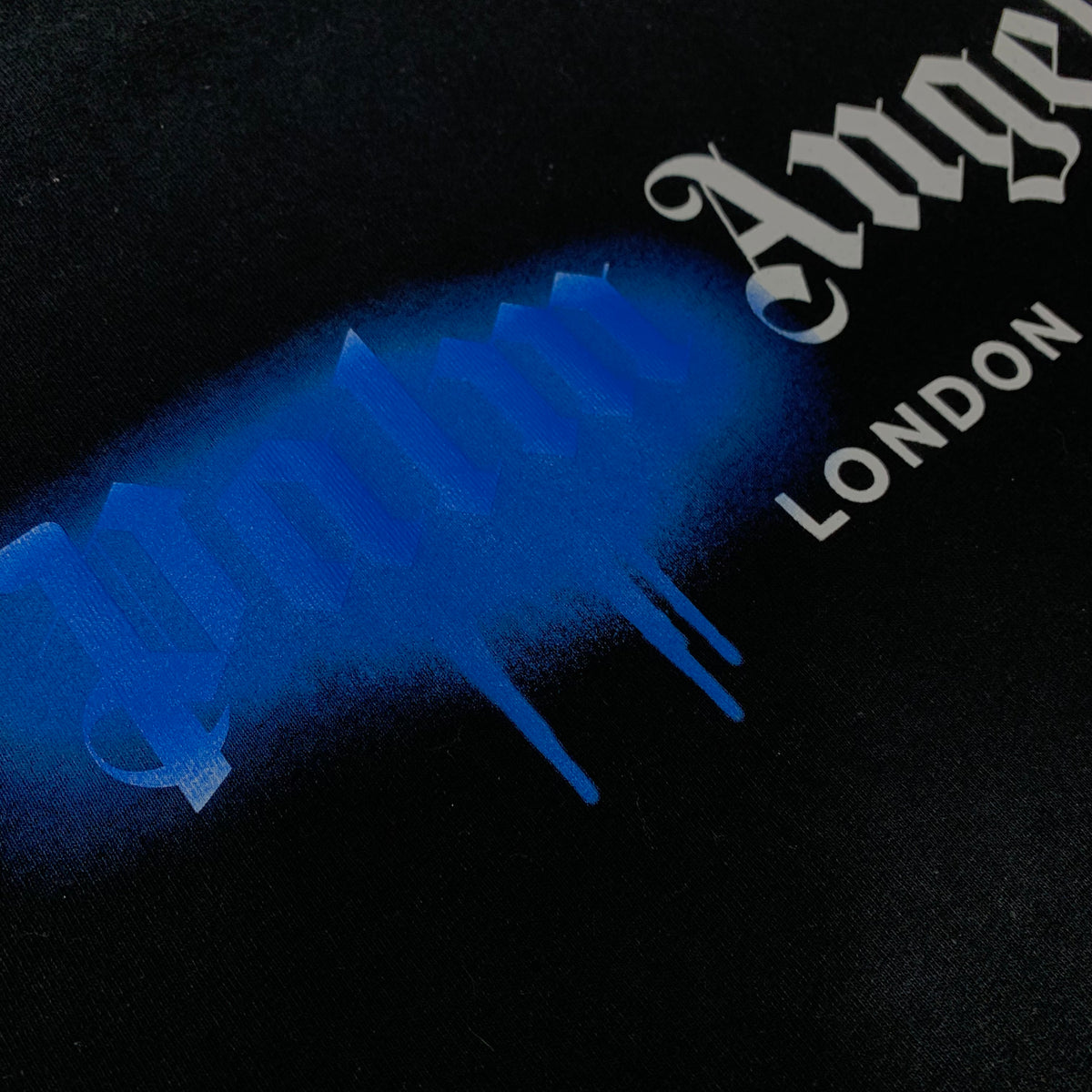 Palm Angels Medium Tee London Sprayed Black T-Shirt