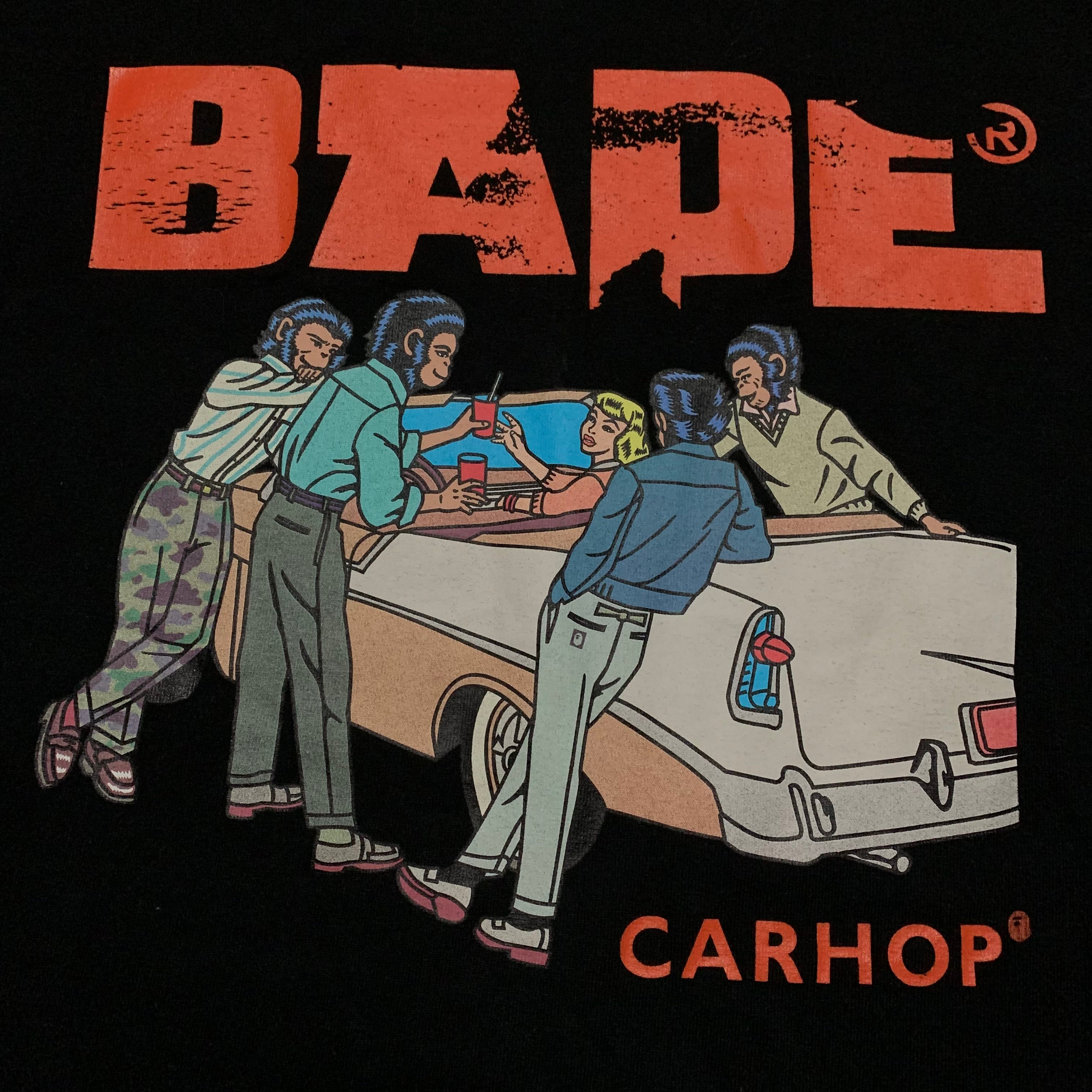 Bape 2XL Carhop Graphic Black Tee A Bathing Ape XXL