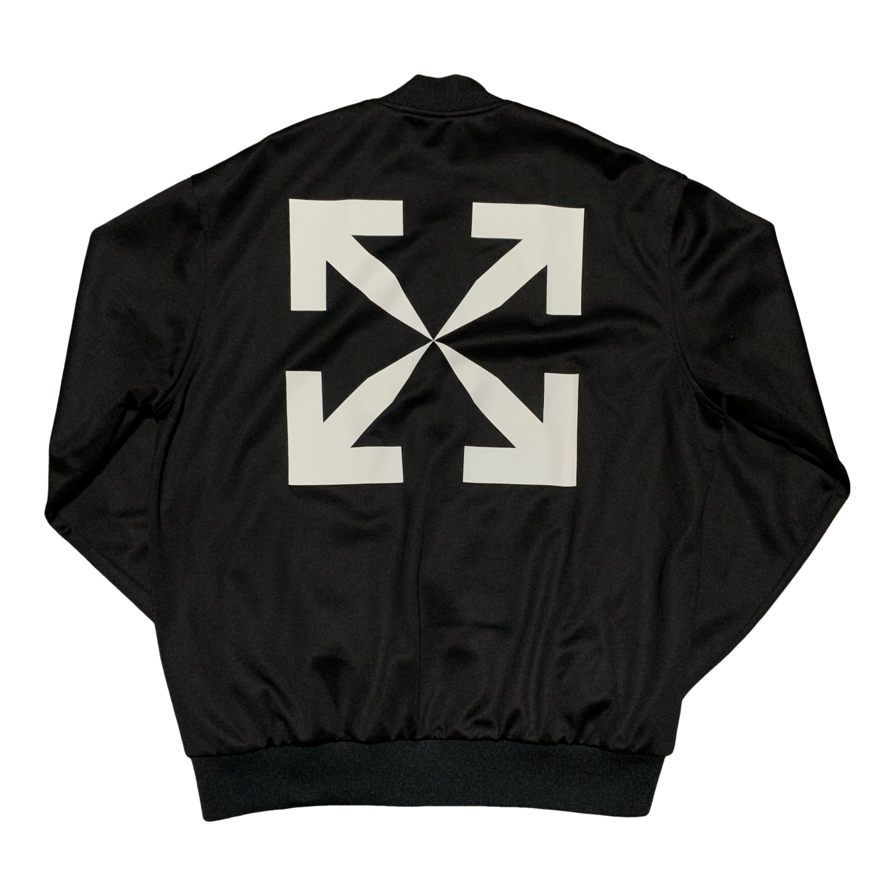 Off White Medium Jacket Single Arrows Black Track Top Jacket Virgil Ablloh