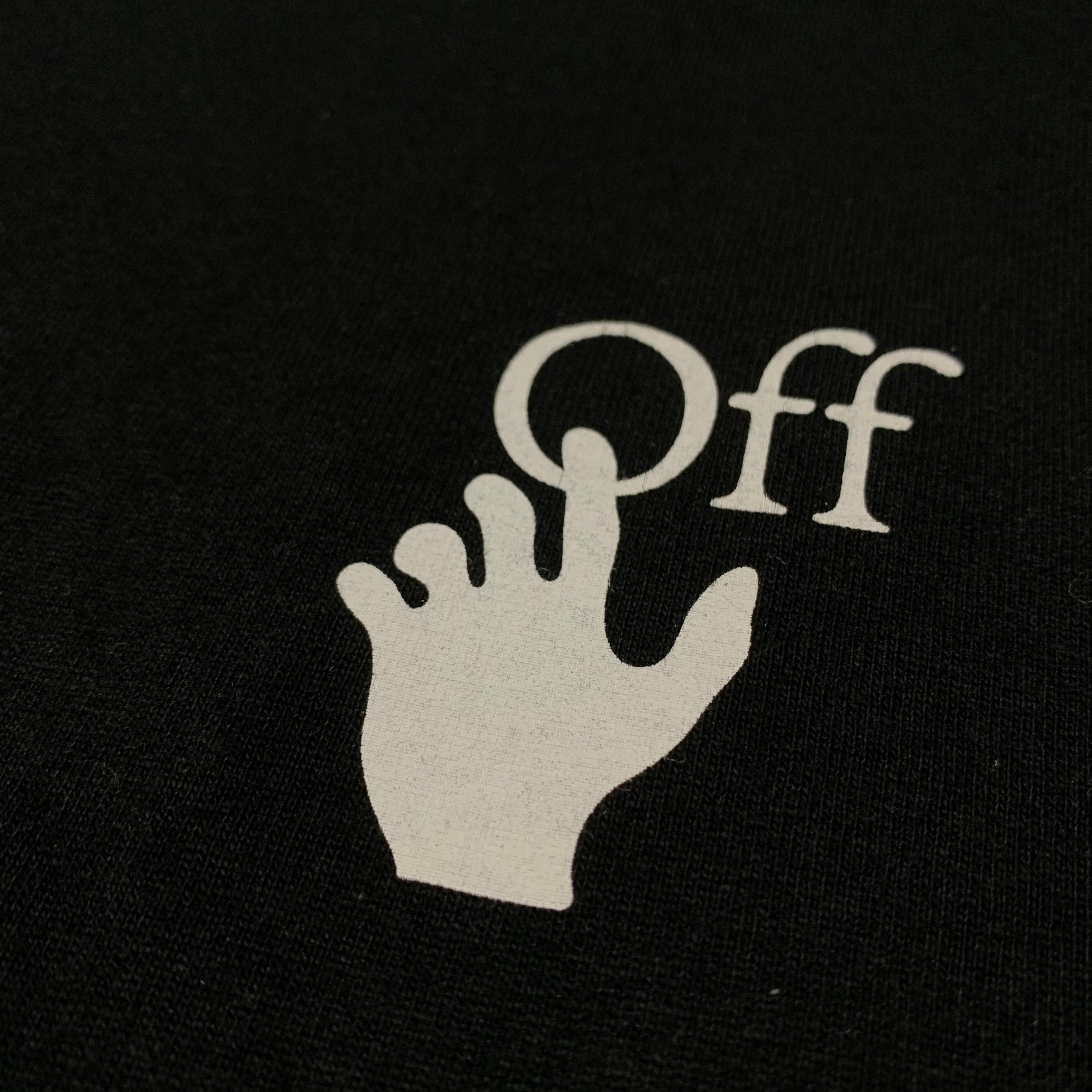 Off White Small Graffiti Arrows Black Tee Vigil Abloh