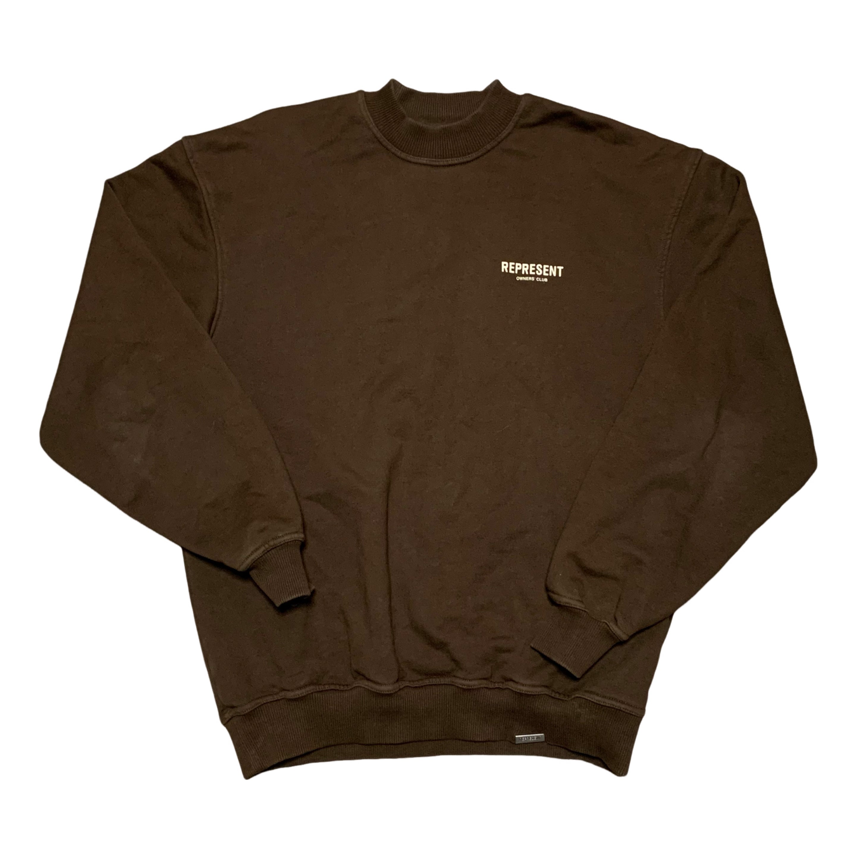 Represent Small Owners Club Brown Sweater Sweatshirt Crewneck