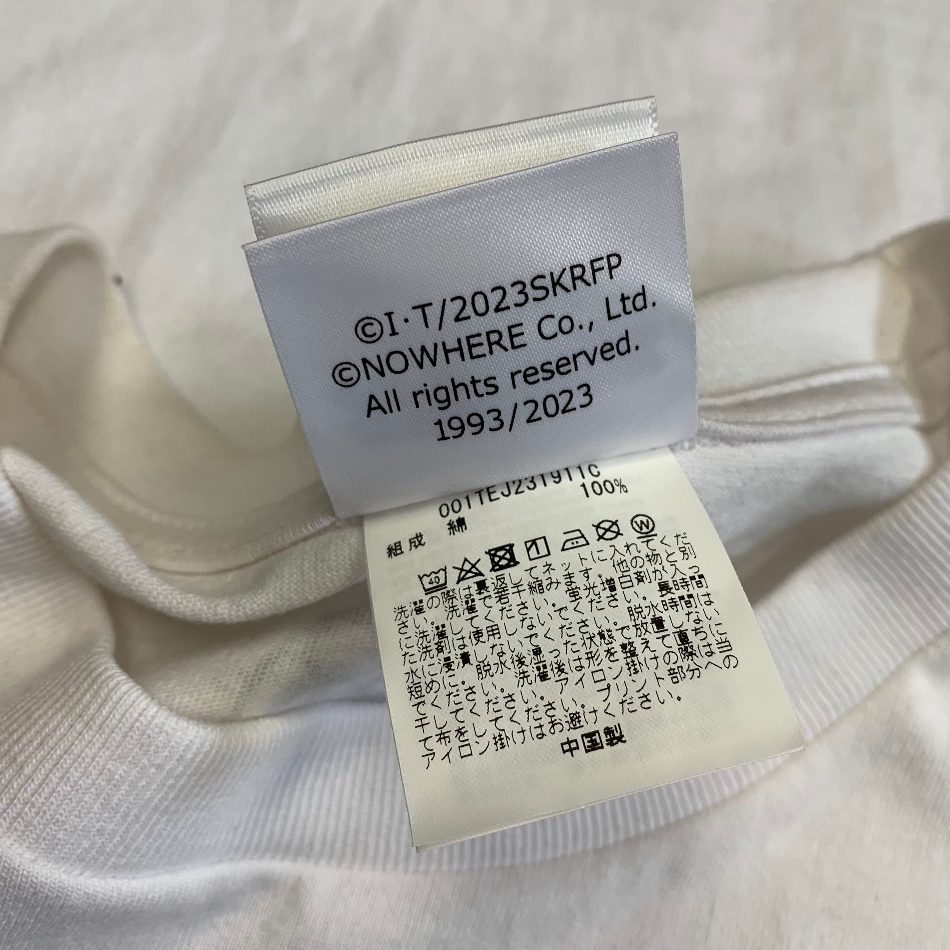Bape Large Shin Kamen Rider Shocker Emblem ABC White T-Shirt A Bathing Ape