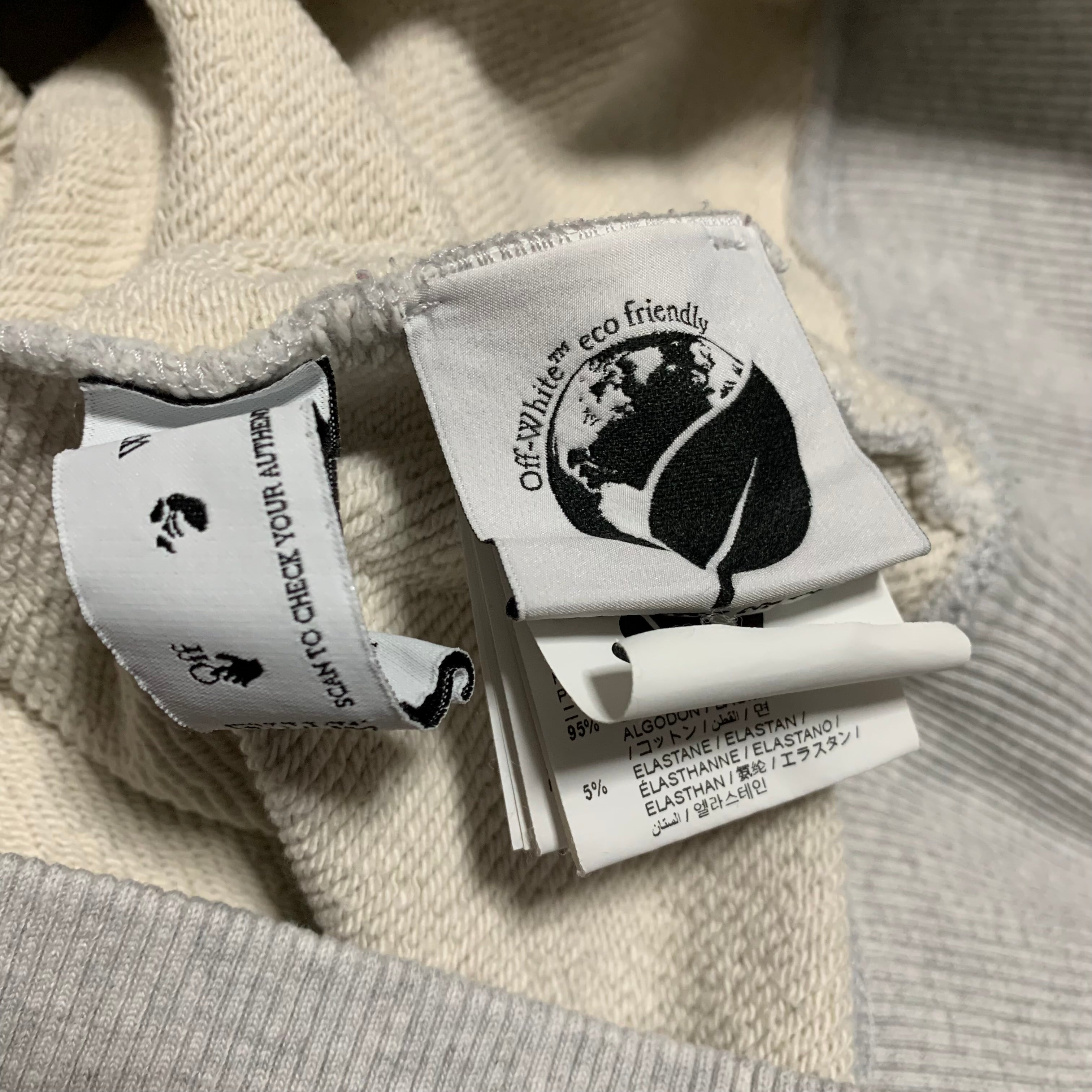 Off White Medium Wizard Cartoon Graffiti Grey Sweatshirt Crewneck Virgil Abloh