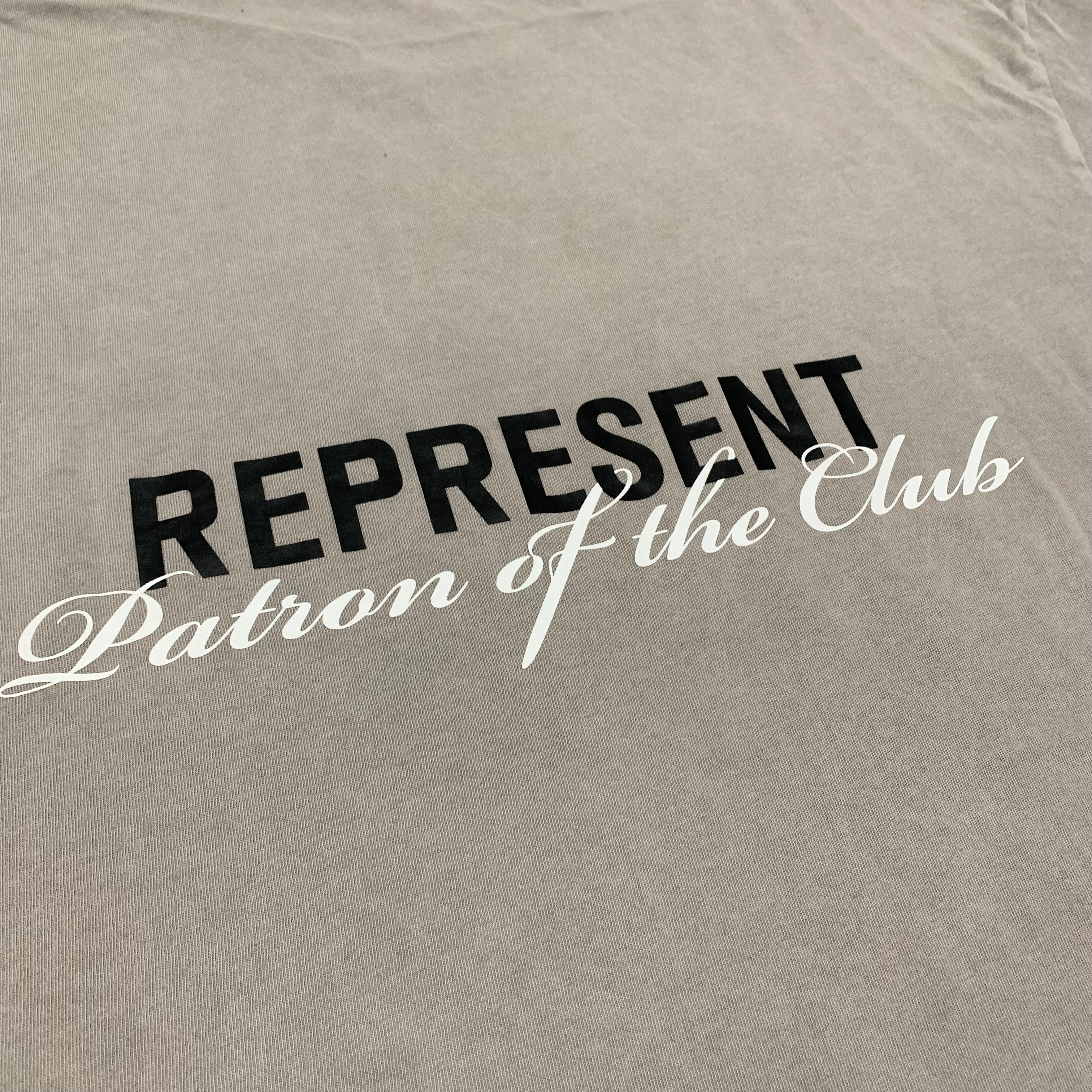 Represent Large Patron Of The Club Grey Tee