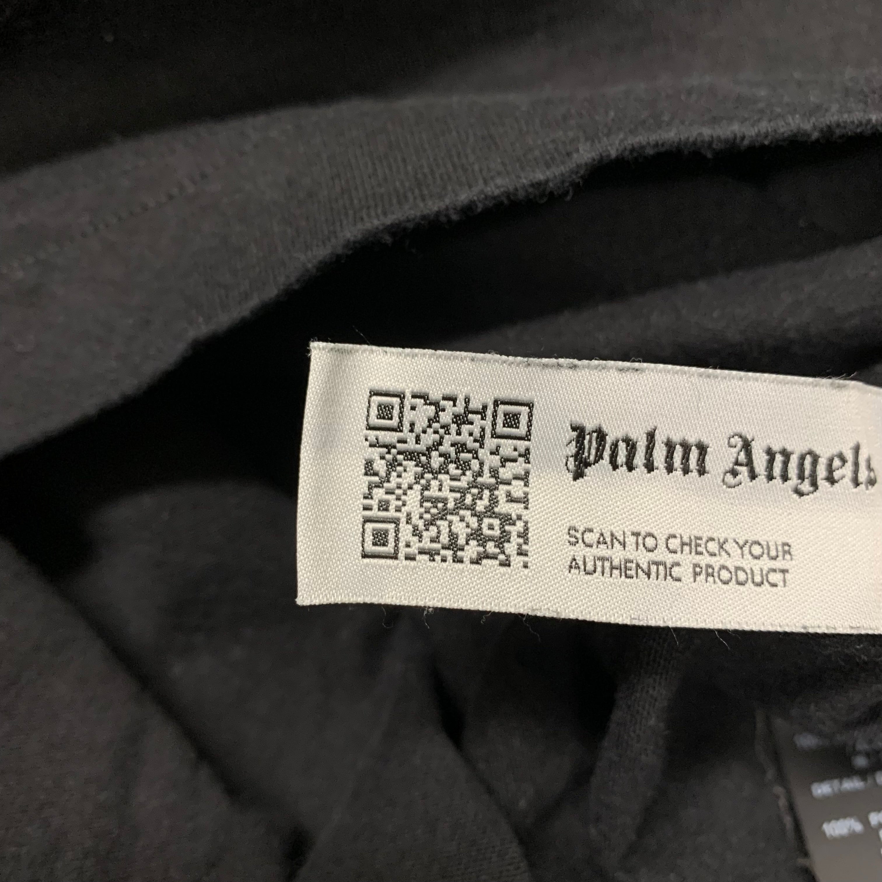 Palm Angels Large Tee Greetings From California Classic Black T-Shirt