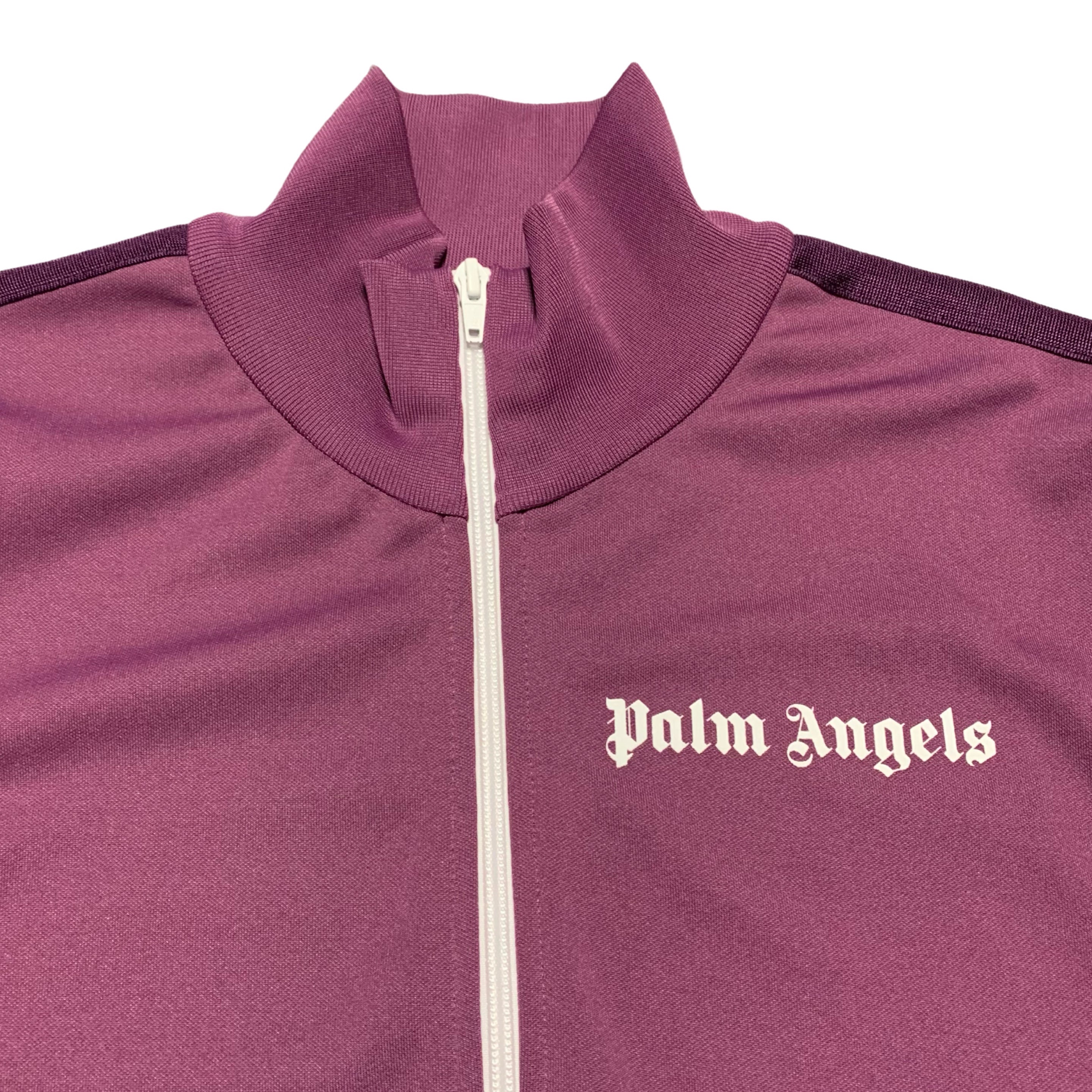 Palm Angels Medium Classic Purple Track Jacket Top