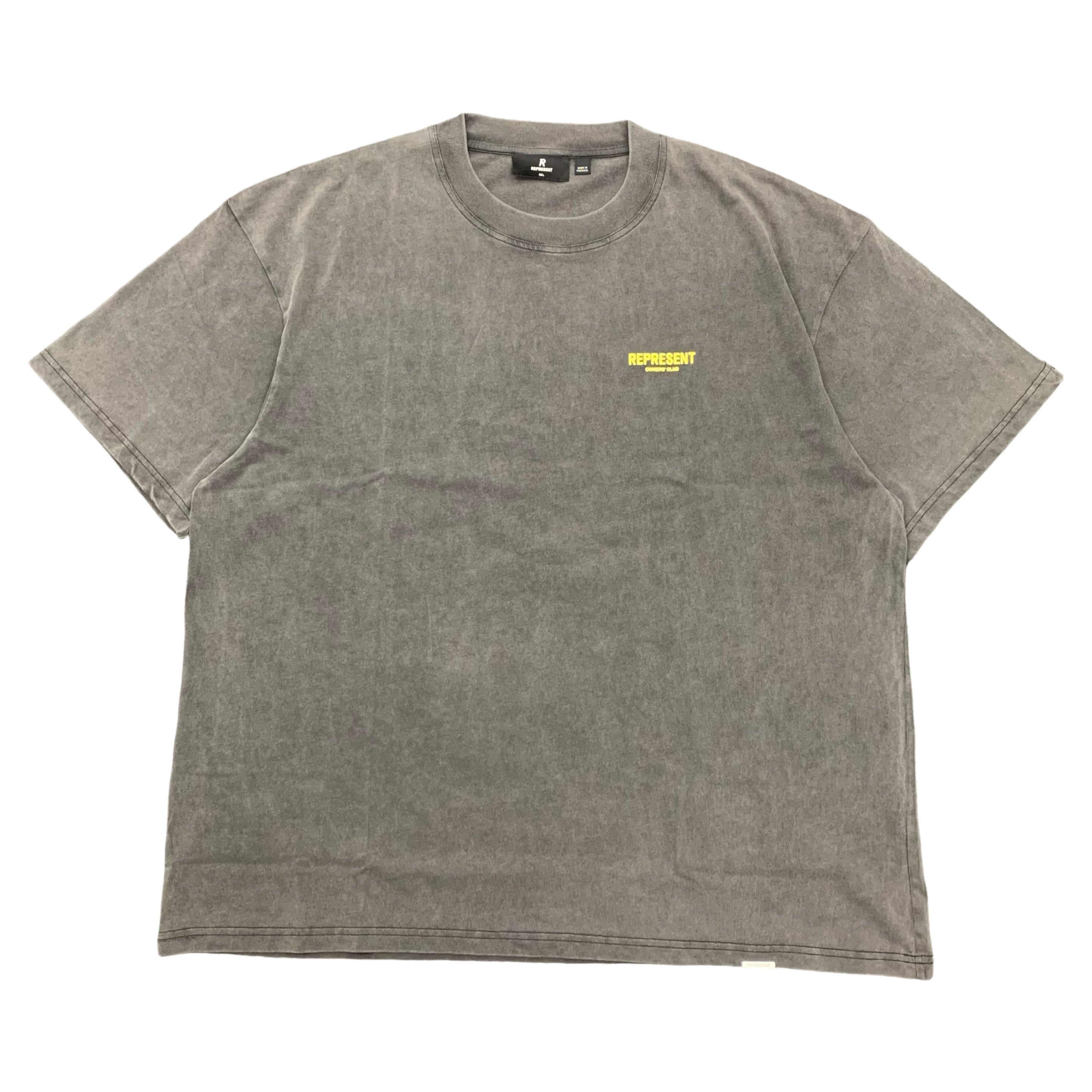 Represent XXL Tee Owners Club Yellow Vintage Grey T-Shirt